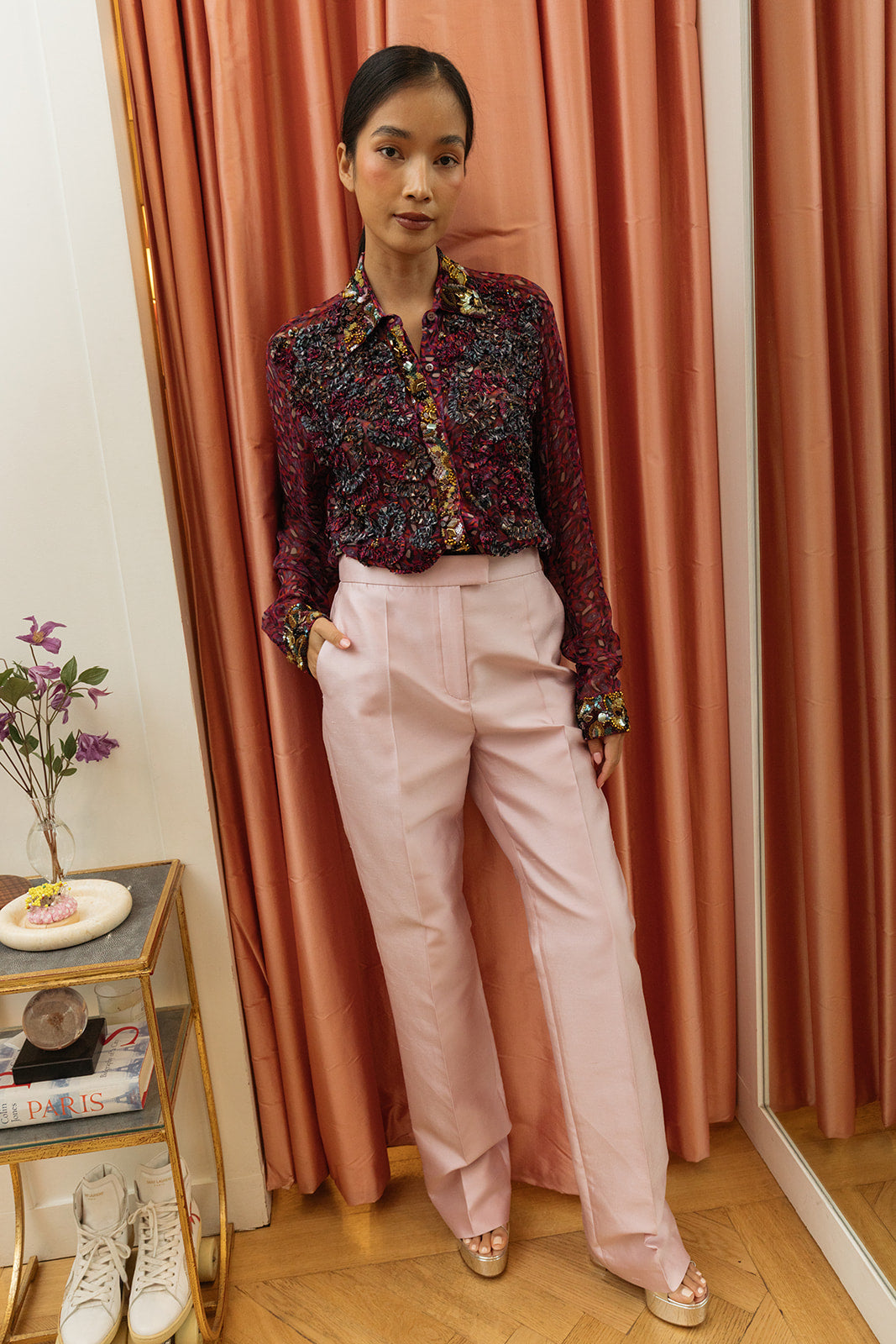 DRIES VAN NOTEN | PRINTED VISCOSE CHEVY EMB SHIRT | WOMEN'S LUXURY DESIGNER CLOTHING, SHOES, HANDBAGS & JEWELRY | CAPITOL CHARLOTTE, NC & BRENTWOOD, CA