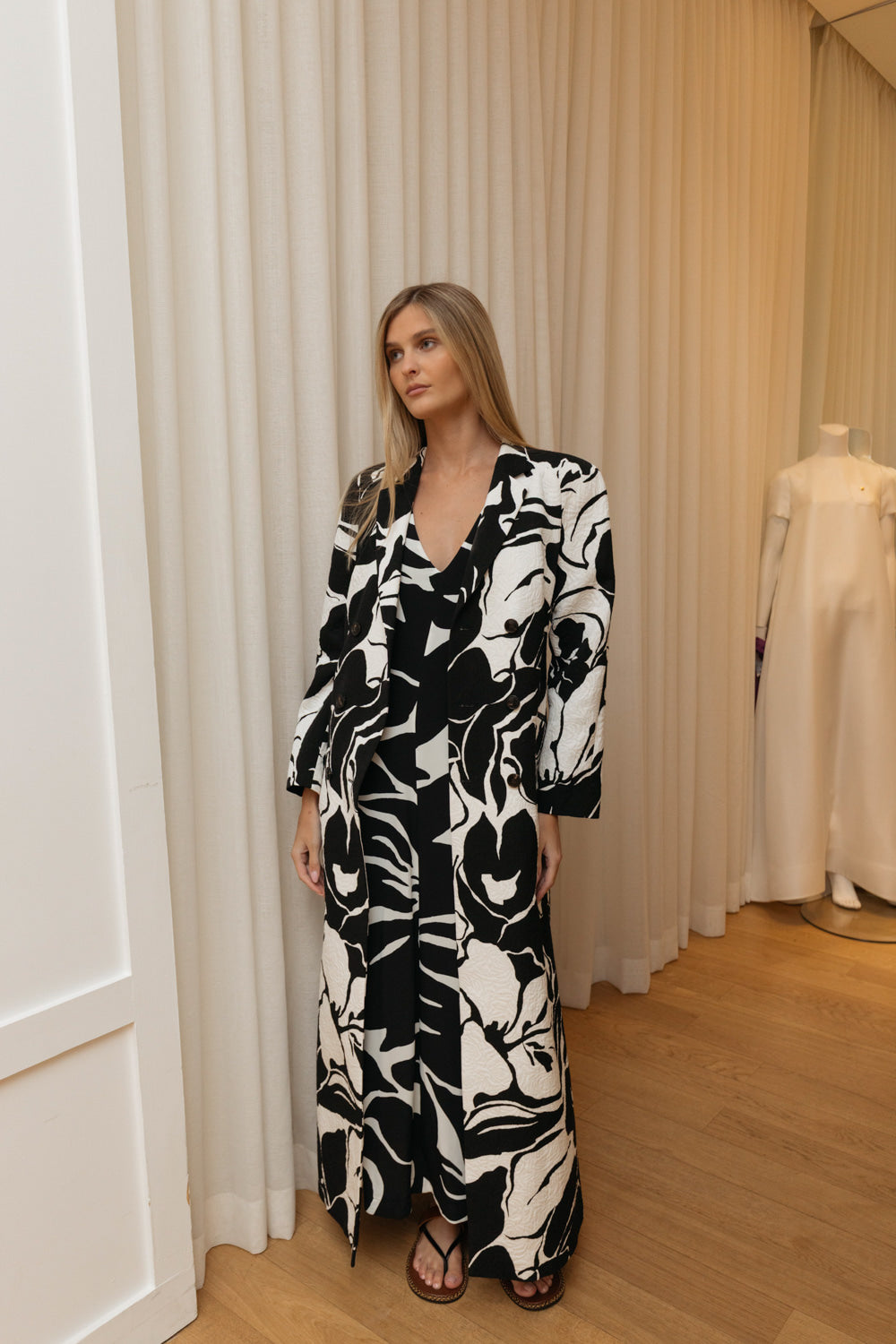 DRIES VAN NOTEN | FLORAL SCREEN PRINT COAT | WOMEN'S LUXURY DESIGNER CLOTHING, SHOES, HANDBAGS & JEWELRY | CAPITOL CHARLOTTE, NC & BRENTWOOD, CA
