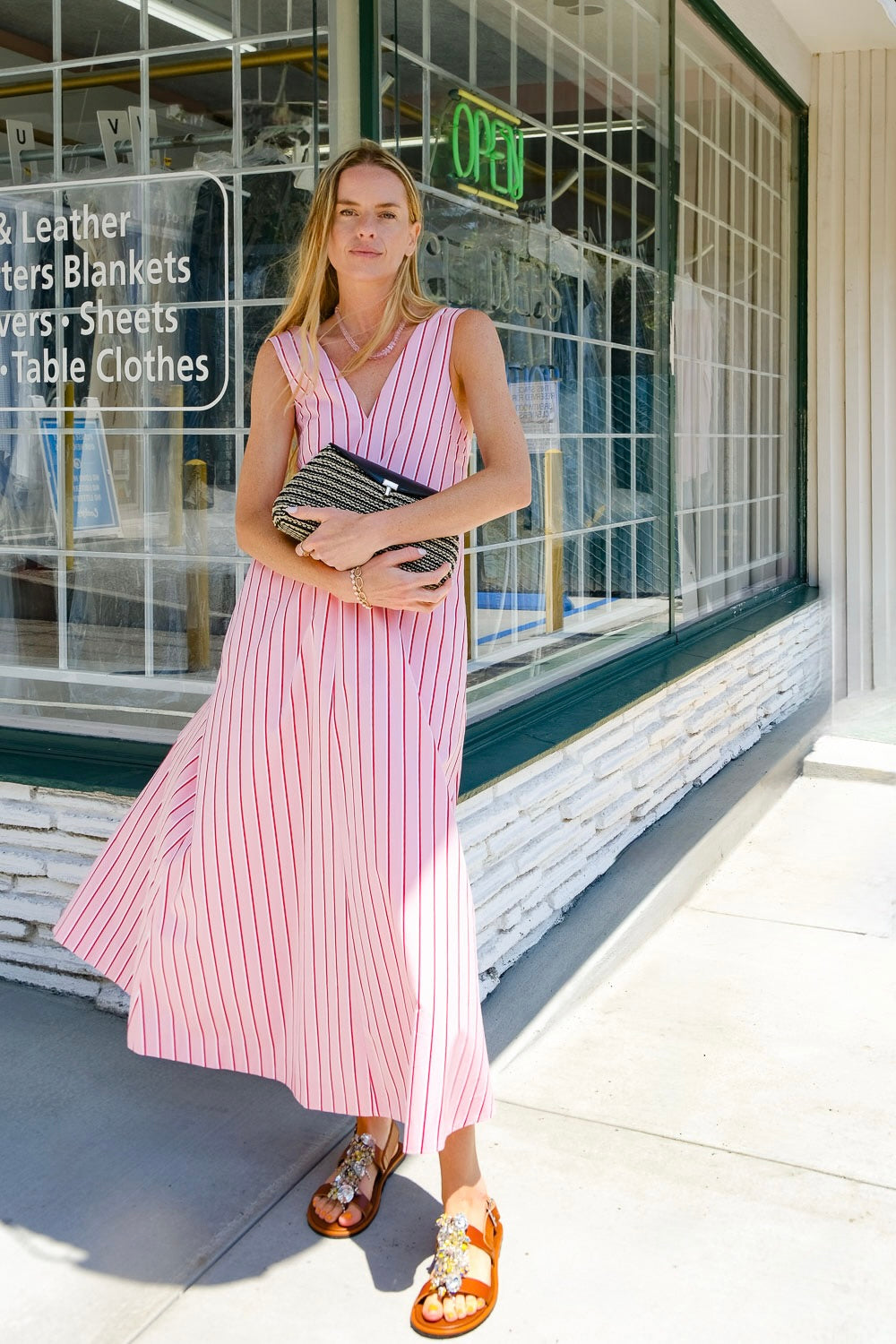 DRIES VAN NOTEN | STRIPED COTTON-POPLIN SWING DRESS | WOMEN'S LUXURY DESIGNER CLOTHING, SHOES, HANDBAGS & JEWELRY | CAPITOL CHARLOTTE, NC & BRENTWOOD, CA