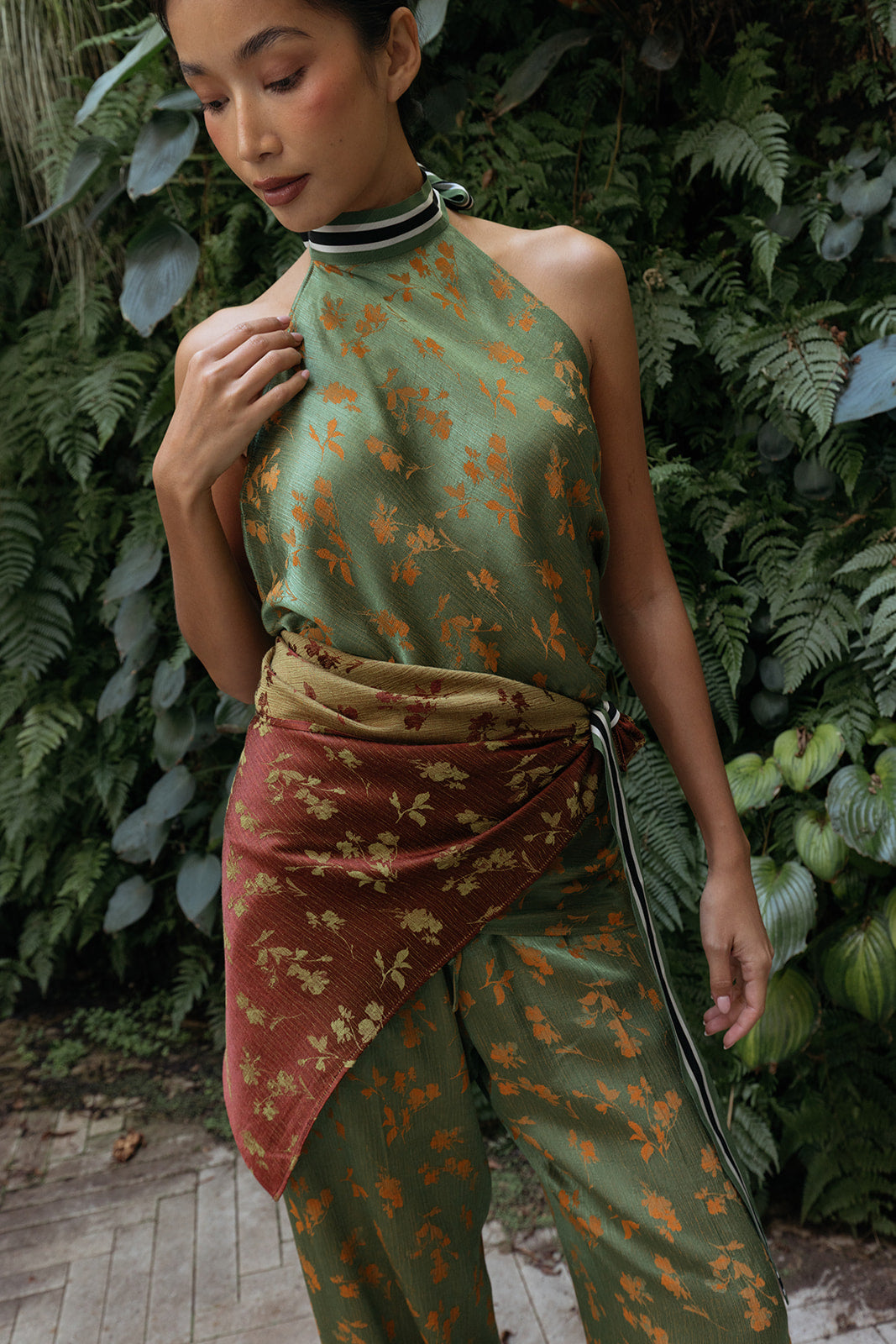 DRIES VAN NOTEN | TNECK SCARFY WRAP TOP | WOMEN'S LUXURY DESIGNER CLOTHING, SHOES, HANDBAGS & JEWELRY | CAPITOL CHARLOTTE, NC & BRENTWOOD, CA