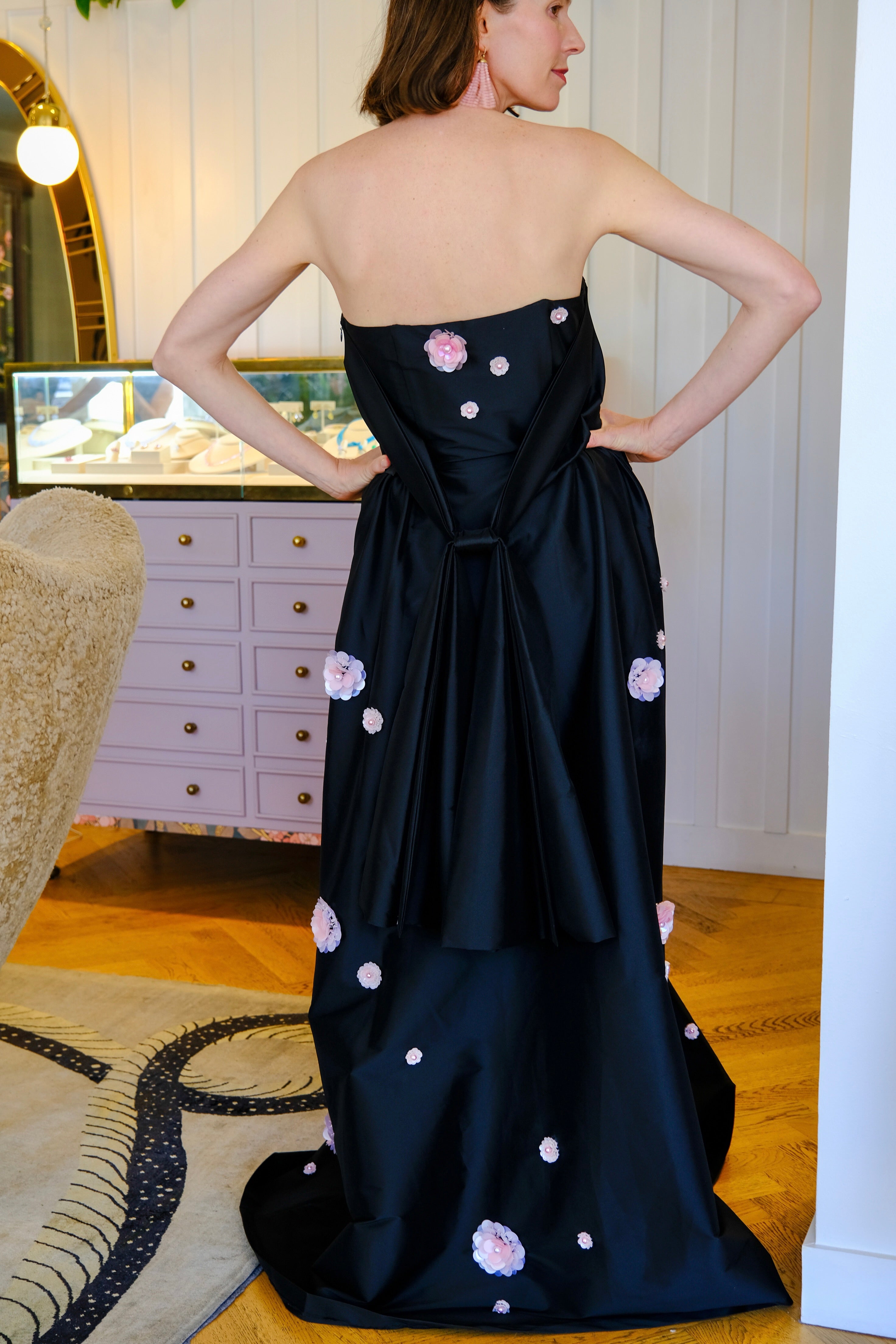 BERNADETTE | STRAPLESS EMBROIDERED MARCH GOWN