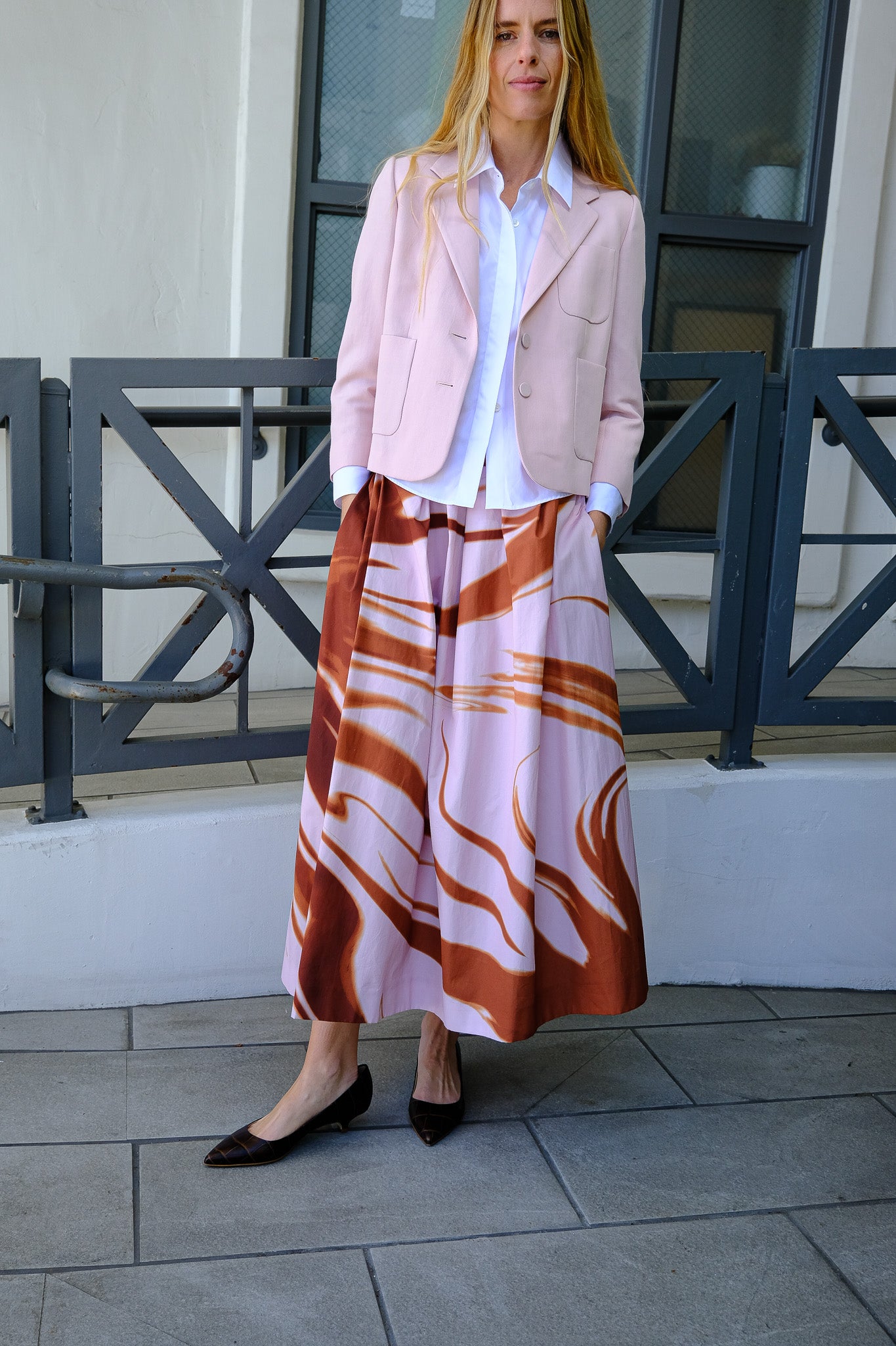 DRIES VAN NOTEN | PRINTED MIDI SKIRT