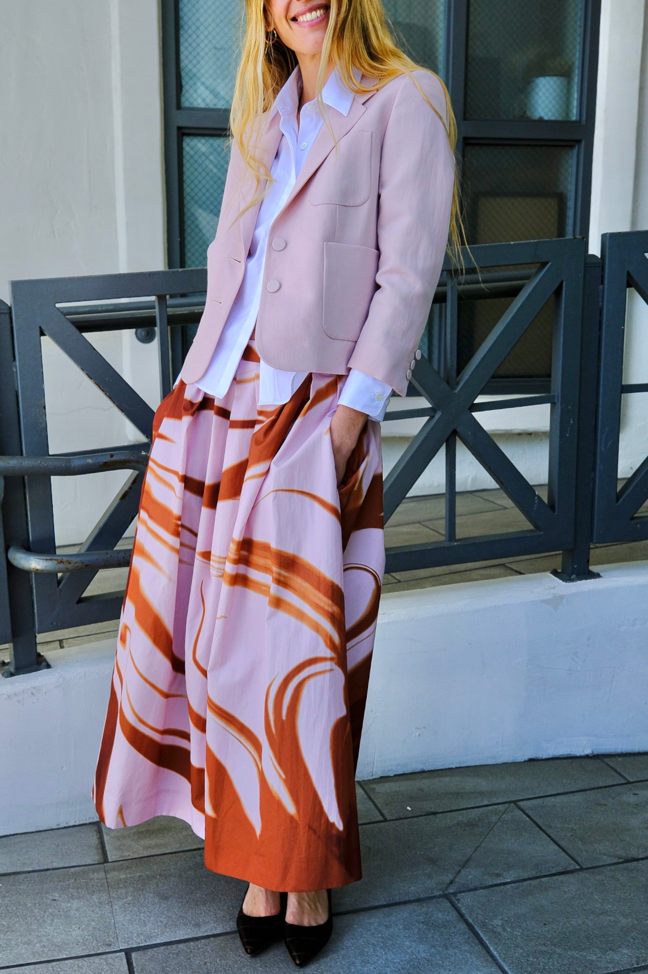 DRIES VAN NOTEN | PRINTED MIDI SKIRT
