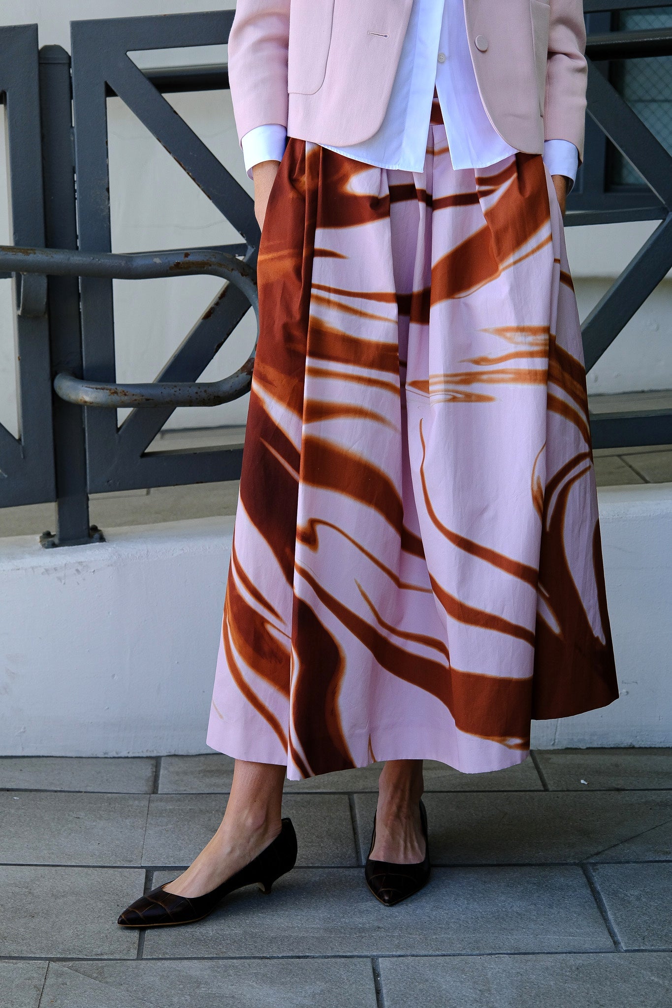 DRIES VAN NOTEN | PRINTED MIDI SKIRT