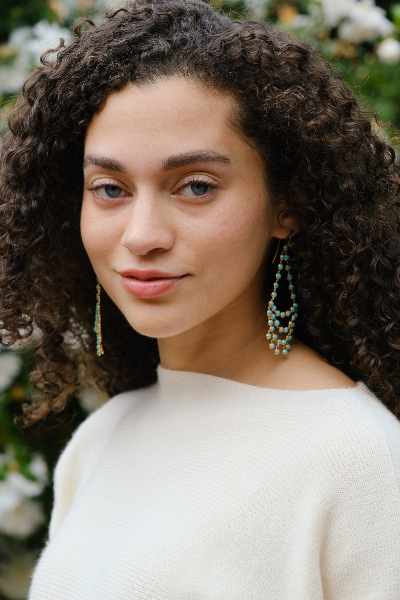 MARIE-HELENE DE TAILLAC | TURQUOISE DANCING EMILIE EARRINGS