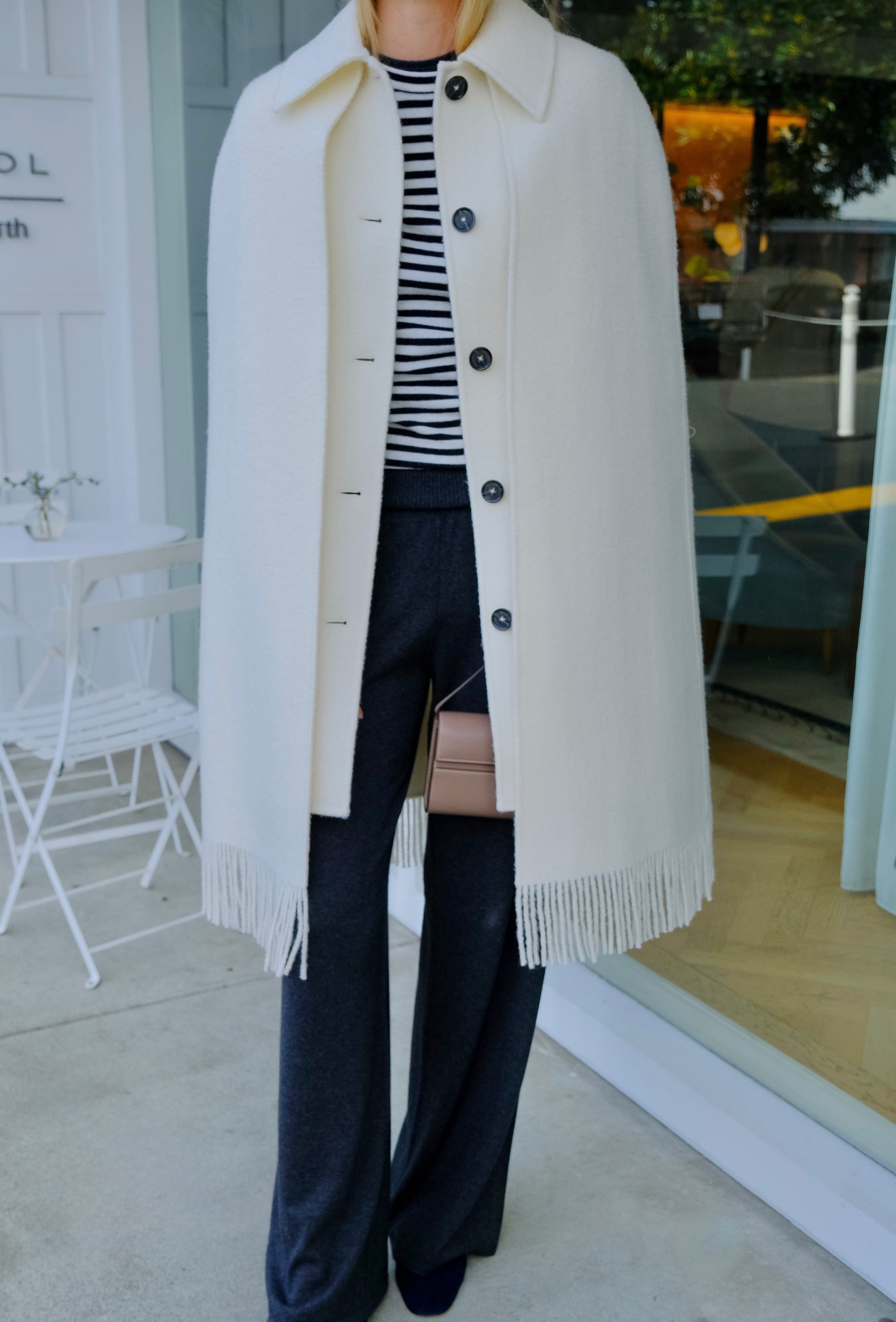 TOTEME | FRINGE CAPE COAT