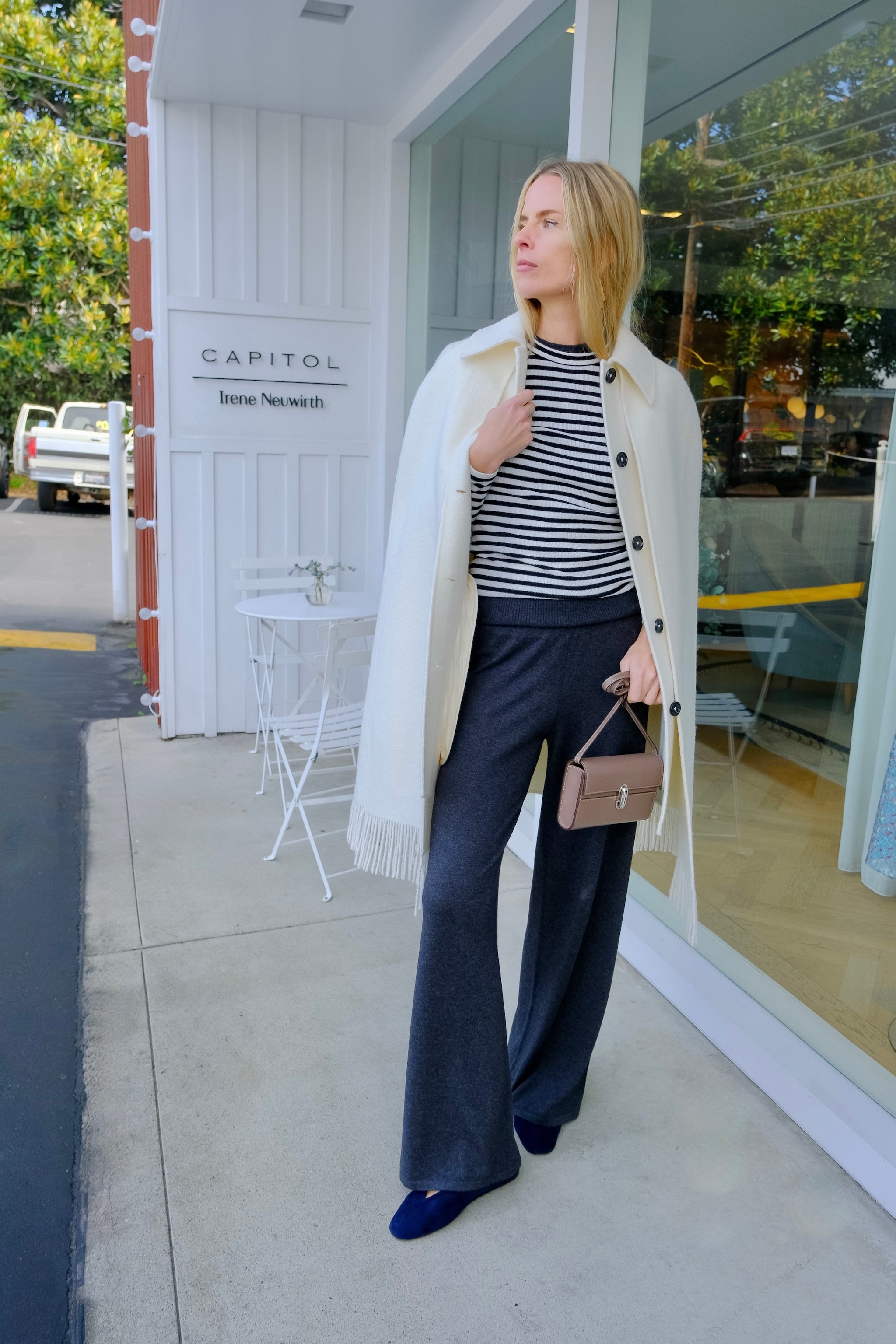 TOTEME | FRINGE CAPE COAT | WOMEN'S LUXURY DESIGNER CLOTHING, SHOES, HANDBAGS & JEWELRY | CAPITOL CHARLOTTE, NC & BRENTWOOD, CA