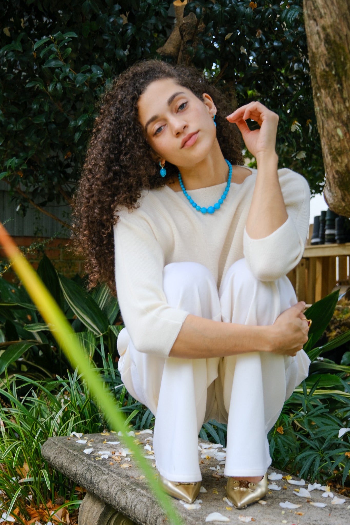 IRENE NEUWIRTH | CAPITOL EXCLUSIVE TURQUOISE OVAL EARRINGS