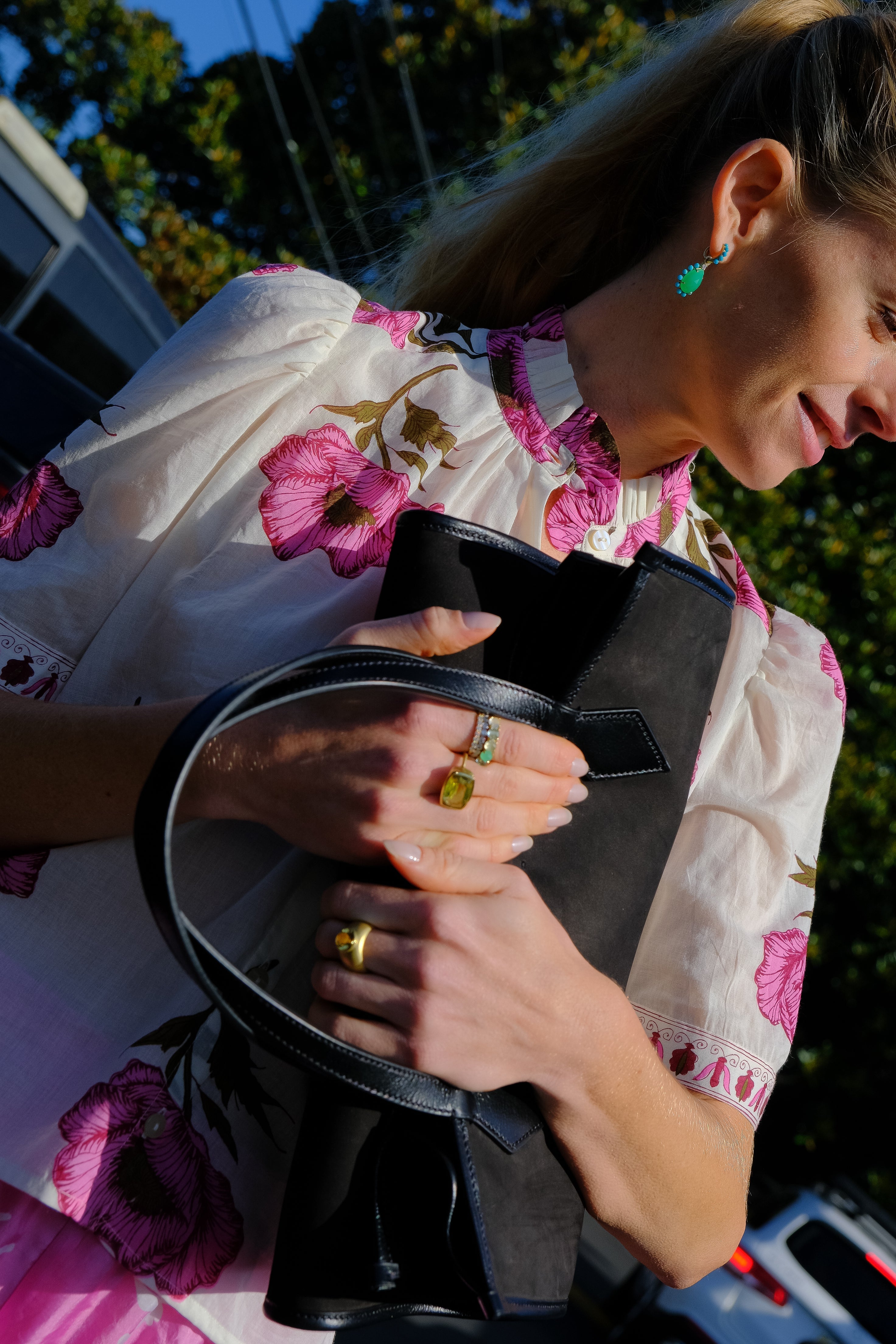 ALIX OF BOHEMIA | ANNABEL MELON BLOOM SHIRT