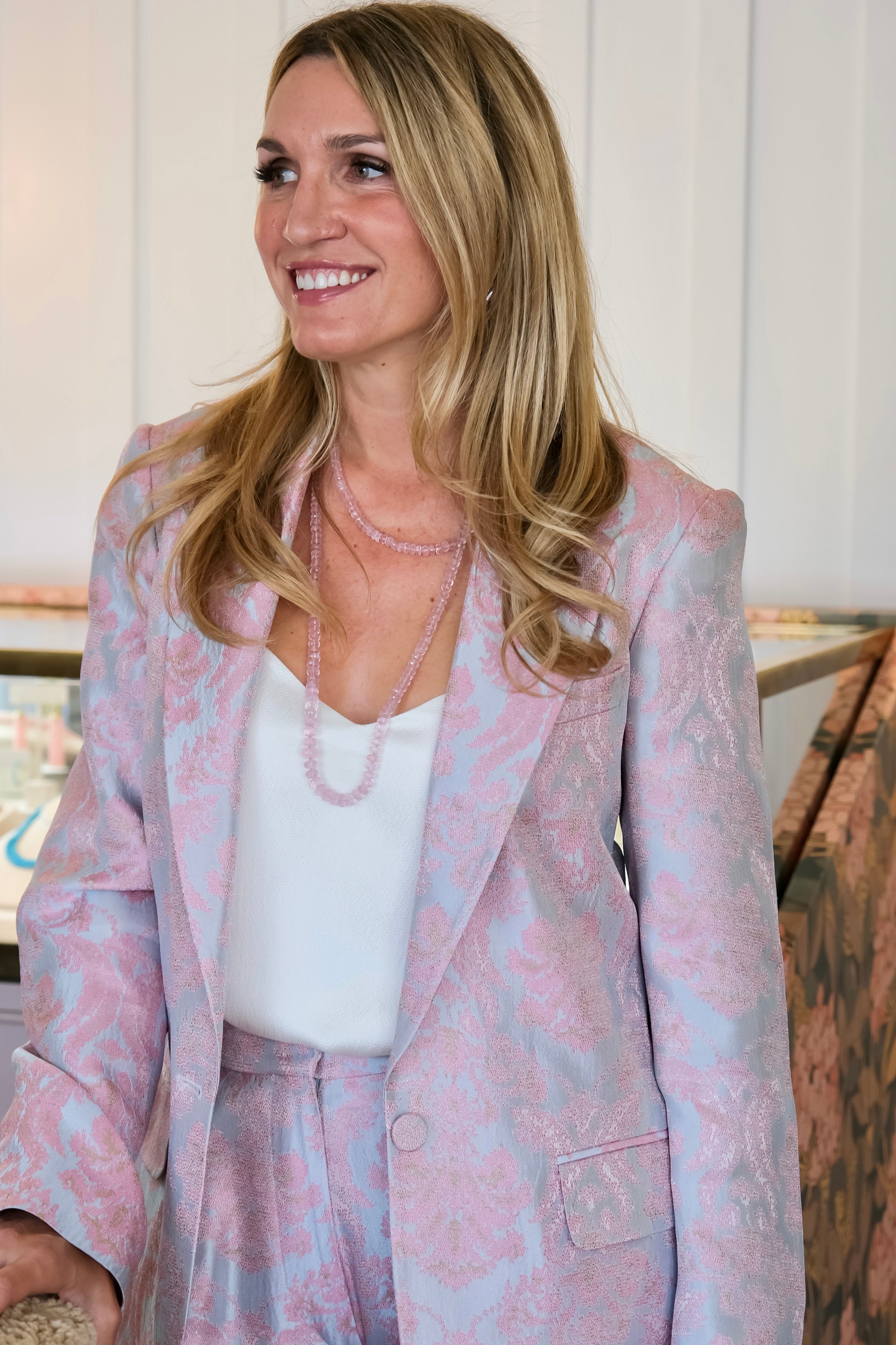 DRIES VAN NOTEN | LONG SLEEVE JACQUARD FLORAL BLAZER