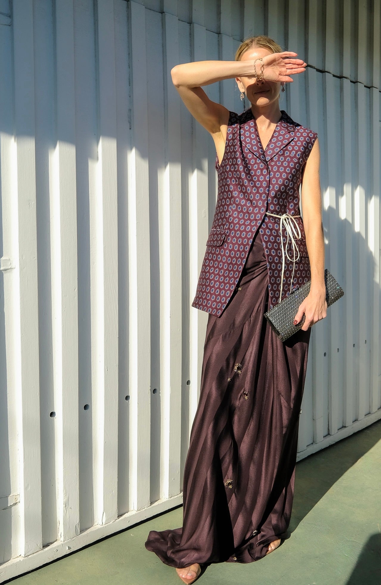 DRIES VAN NOTEN | TIE MOTIF JACQUARD VEST