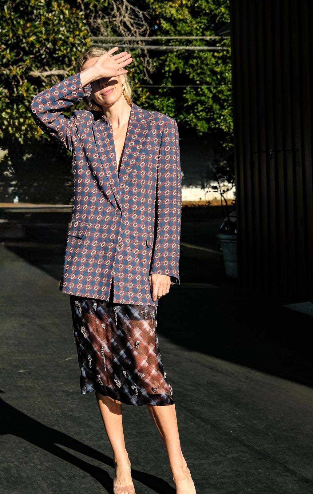 DRIES VAN NOTEN | MOSAIC PRINT BLAZER JACKET
