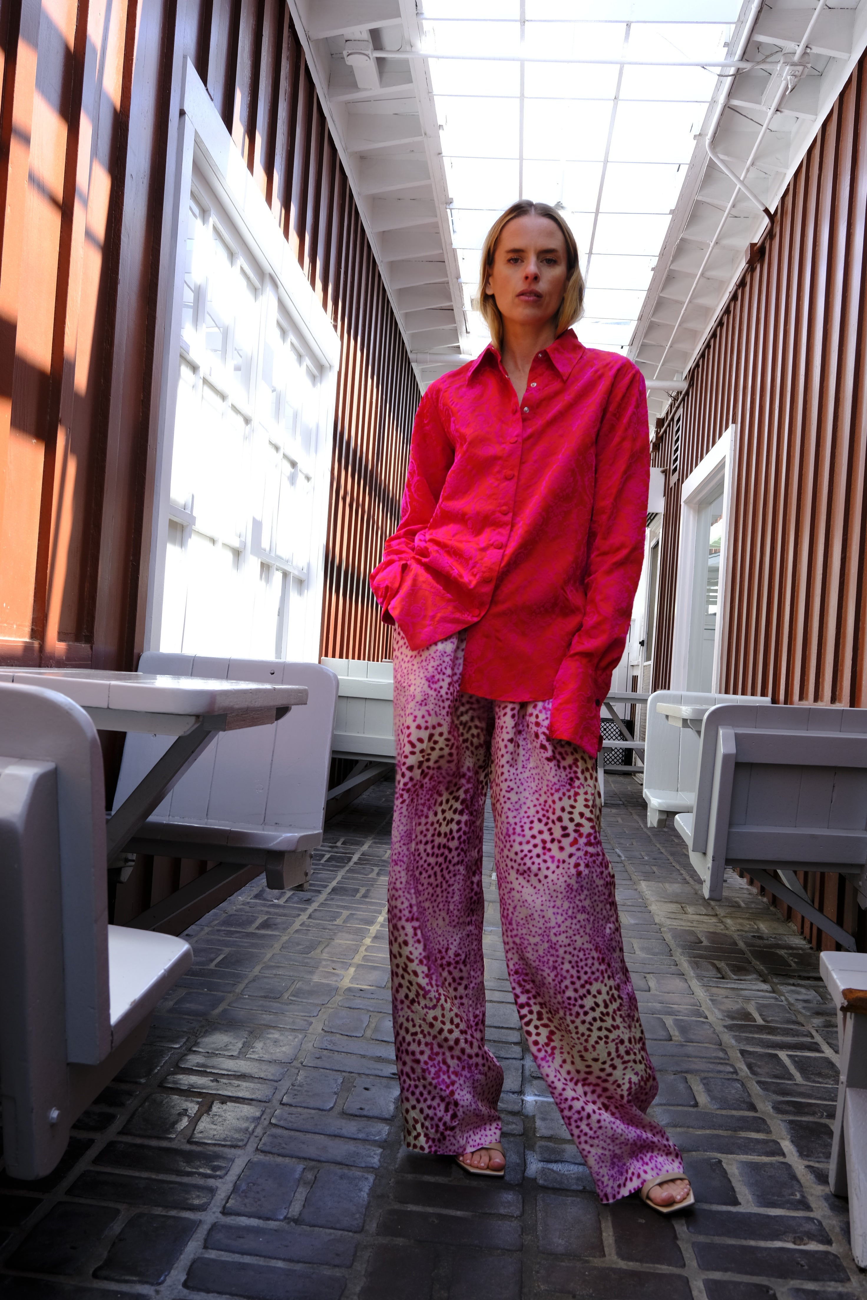 DRIES VAN NOTEN | SILK PRINTED DRAWSTRING PANT