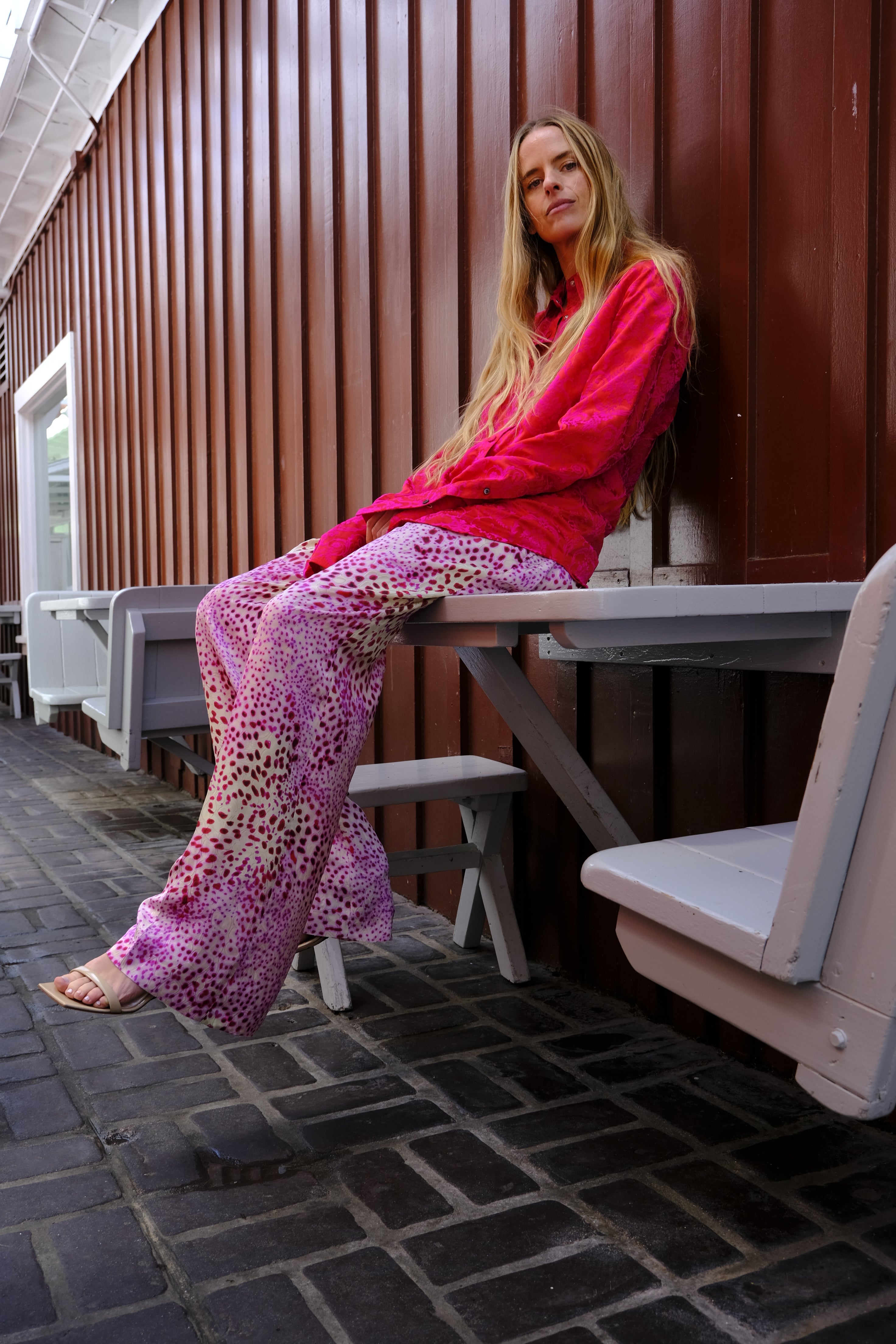DRIES VAN NOTEN | SILK PRINTED DRAWSTRING PANT