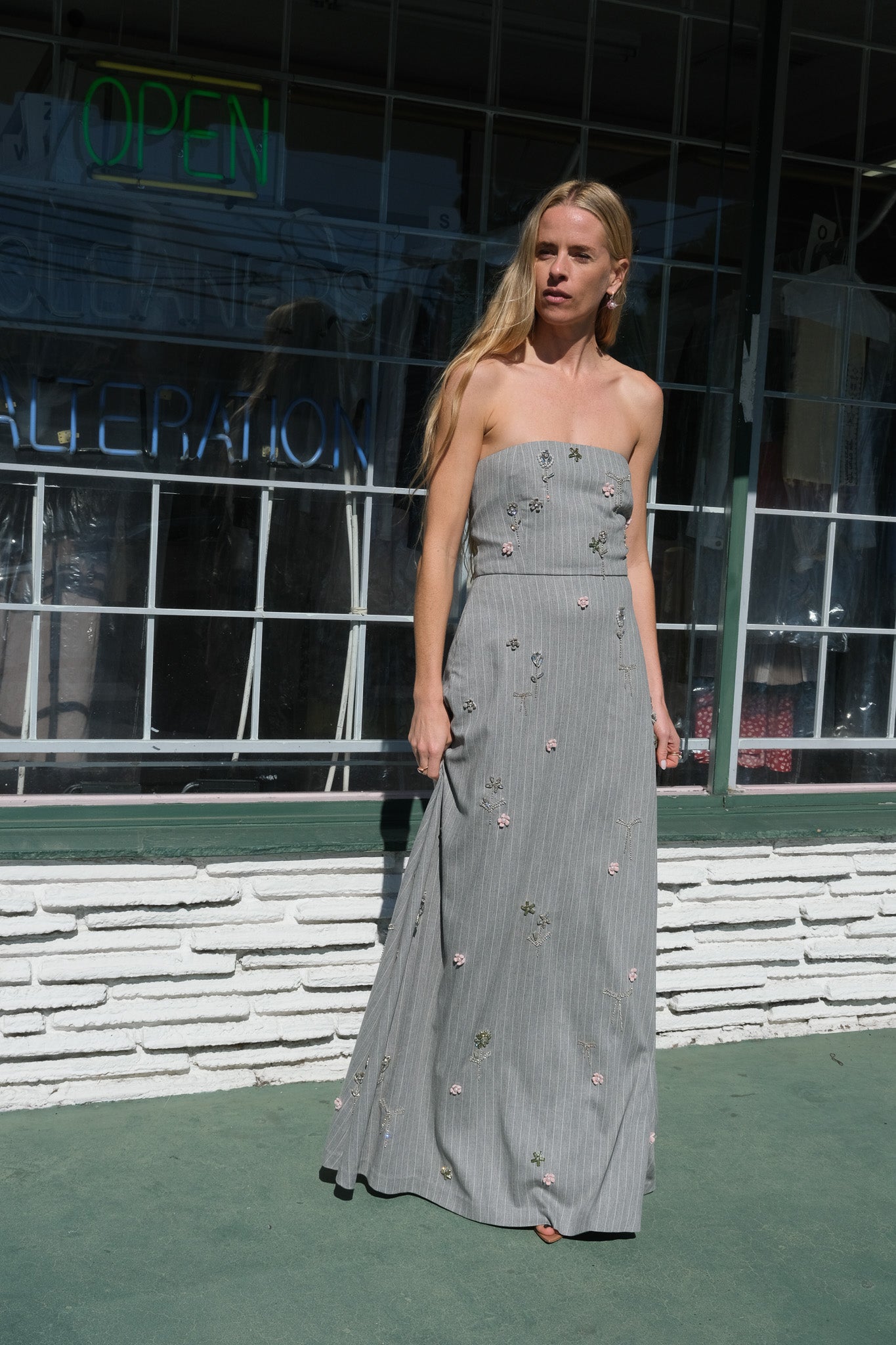 BERNADETTE | EMBELLISHED CASWELL DRESS