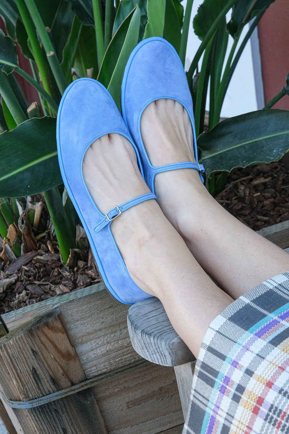 EMME PARSONS | CERULEAN BLUE SUEDE MARY JANE | WOMEN'S LUXURY DESIGNER CLOTHING, SHOES, HANDBAGS & JEWELRY | CAPITOL CHARLOTTE, NC & BRENTWOOD, CA