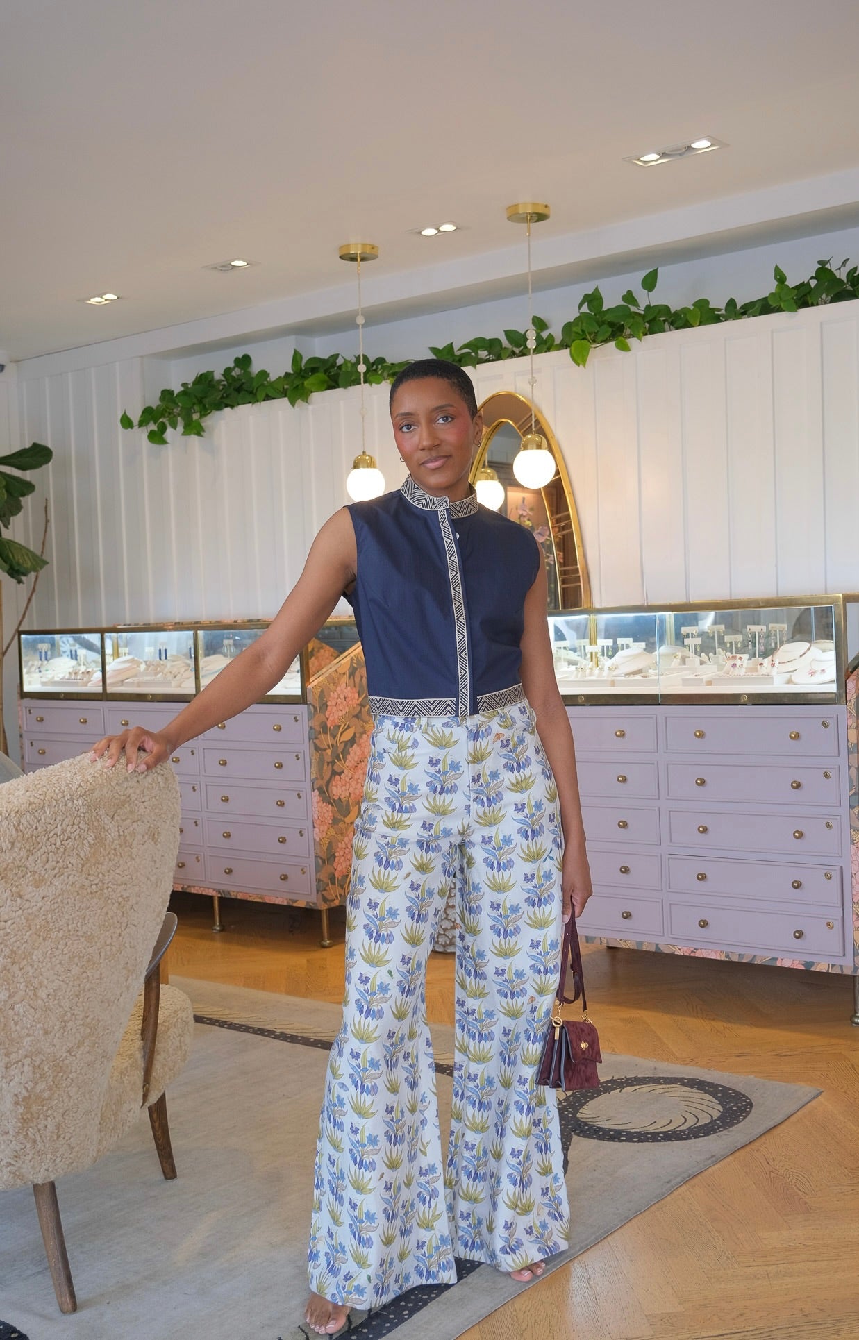 EMPORIO SIRENUSE | ANDORRA IRIS EMBROIDERED TOP | WOMEN'S LUXURY DESIGNER CLOTHING, SHOES, HANDBAGS & JEWELRY | CAPITOL CHARLOTTE, NC & BRENTWOOD, CA