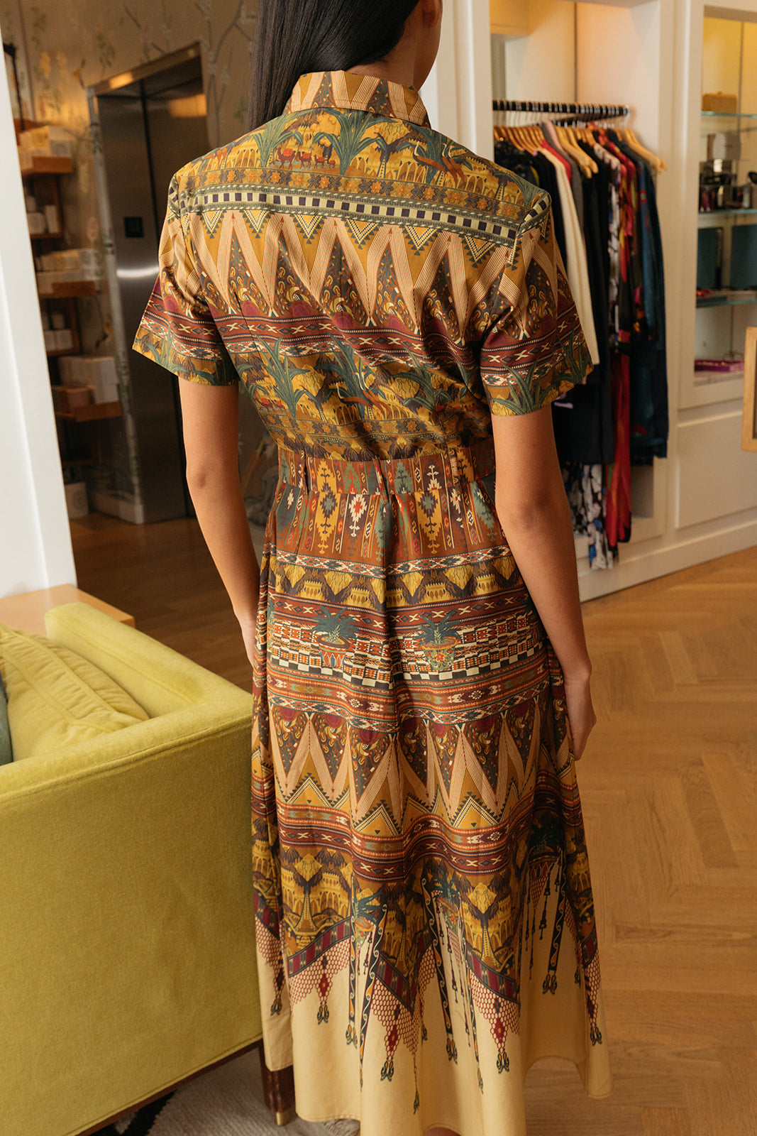 EMPORIO SIRENUSE | PRINTED GISELLE SHIRTDRESS