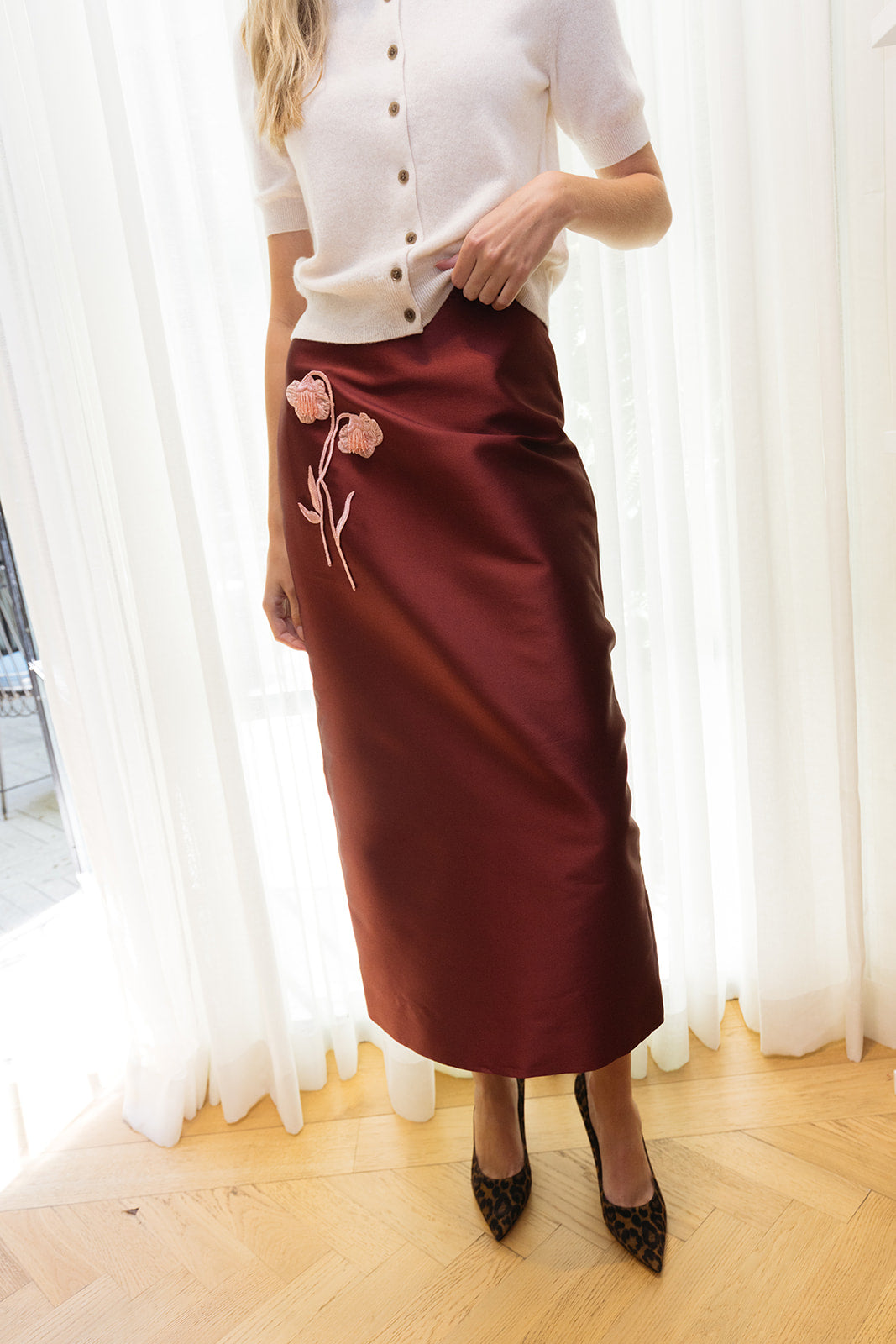 ERDEM | MIKADO MIDI PENCIL SKIRT | WOMEN'S LUXURY DESIGNER CLOTHING, JEWELRY & ACCESSORIES | CAPITOL CHARLOTTE, NC & BRENTWOOD, CA