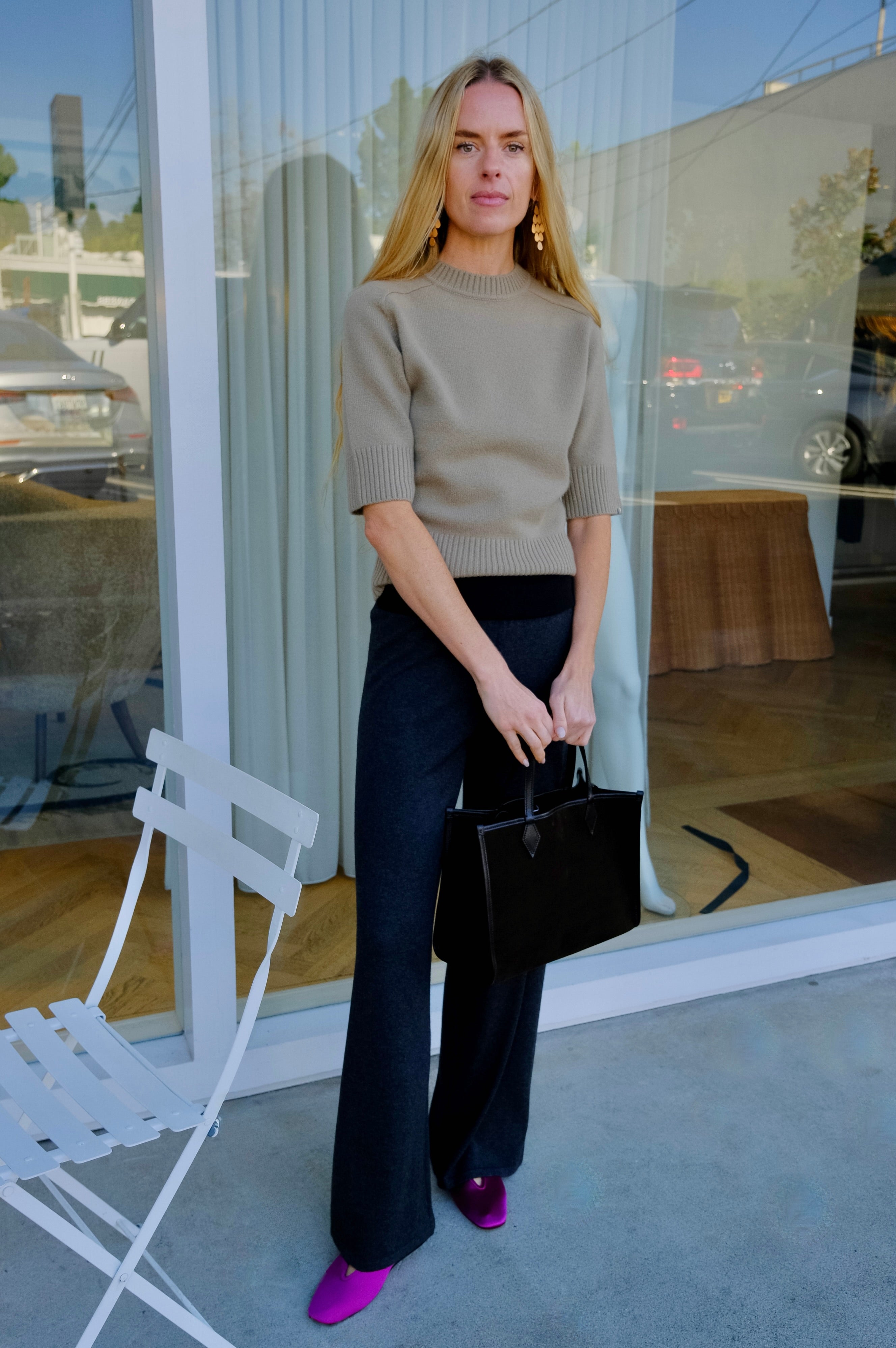 EXTREME CASHMERE | TAN KNIT TSHIRT | WOMEN'S LUXURY DESIGNER CLOTHING, SHOES, HANDBAGS & JEWELRY | CAPITOL CHARLOTTE, NC & BRENTWOOD, CA