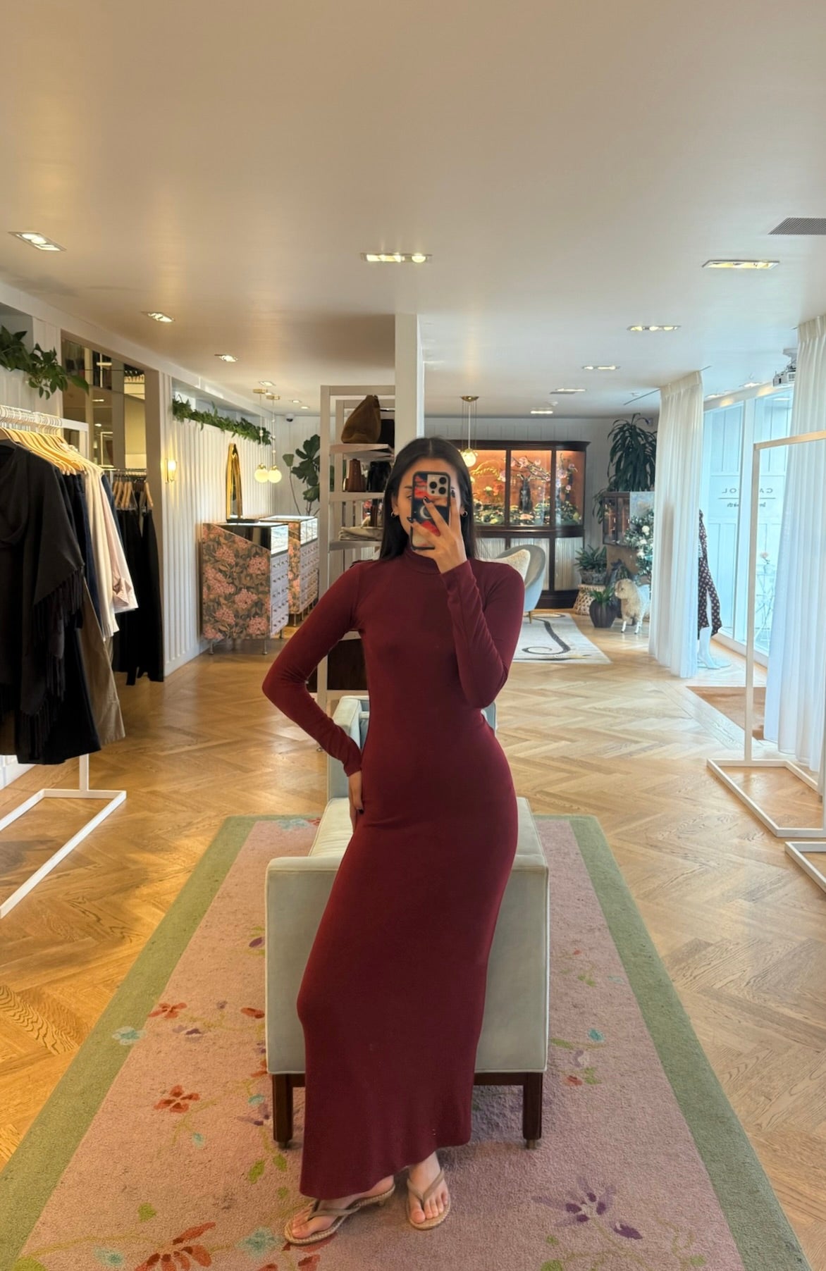 LESET | LAUREN TNECK MAXI DRESS