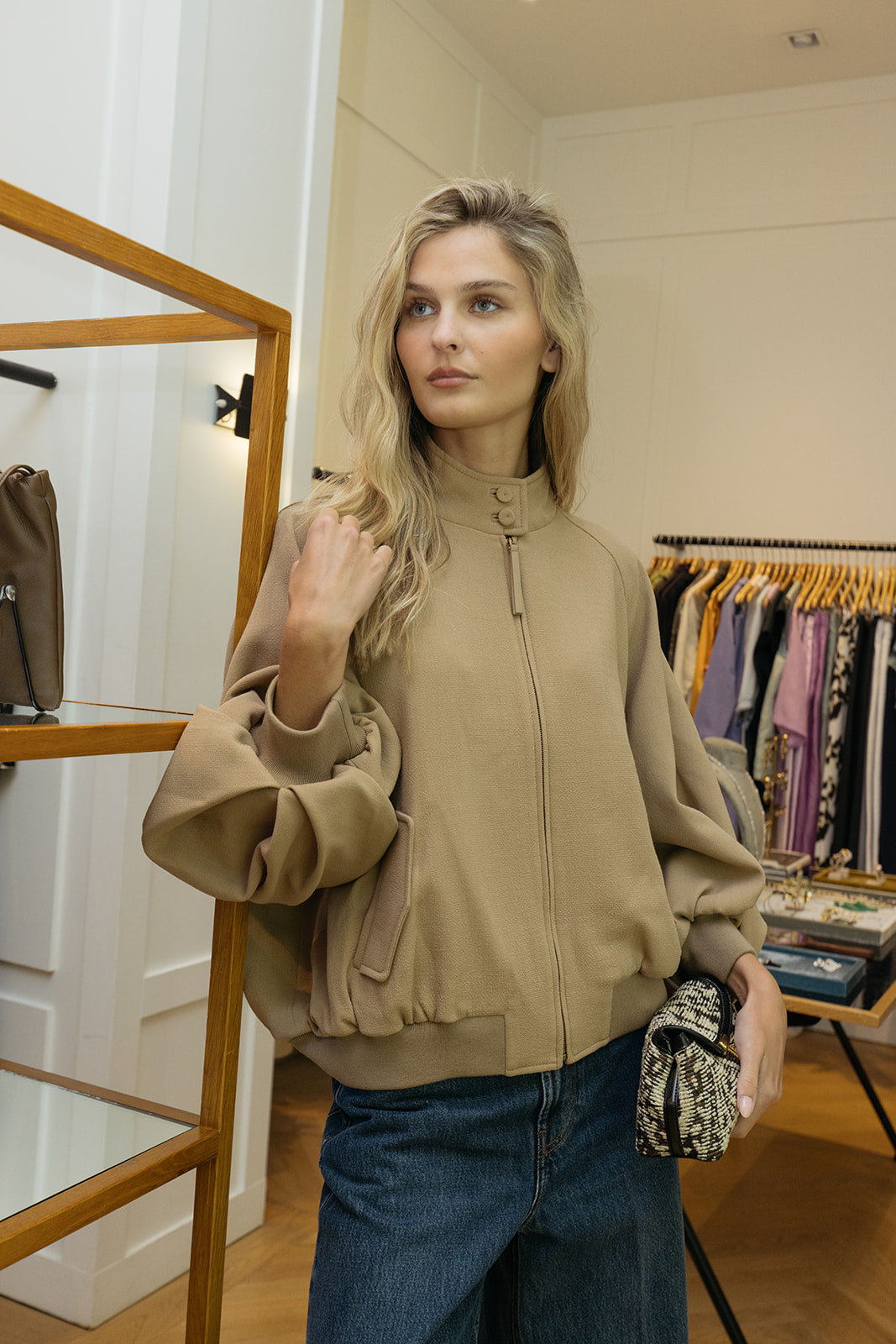 GABRIELA HEARST | ALUIN CROPPED JACKET | WOMEN'S LUXURY DESIGNER CLOTHING, JEWELRY & ACCESSORIES | CAPITOL CHARLOTTE, NC & BRENTWOOD, CA