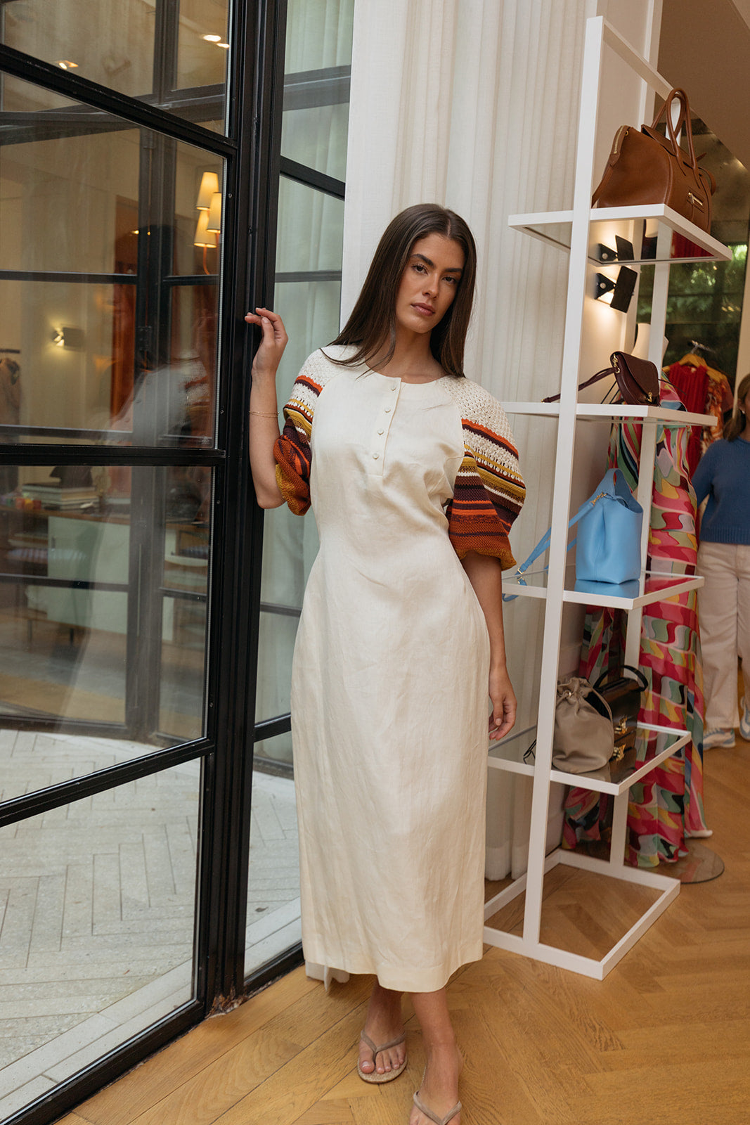 GABRIELA HEARST | STRIPED NOMO DRESS | WOMEN'S LUXURY DESIGNER CLOTHING, SHOES, HANDBAGS & JEWELRY | CAPITOL CHARLOTTE, NC & BRENTWOOD, CA
