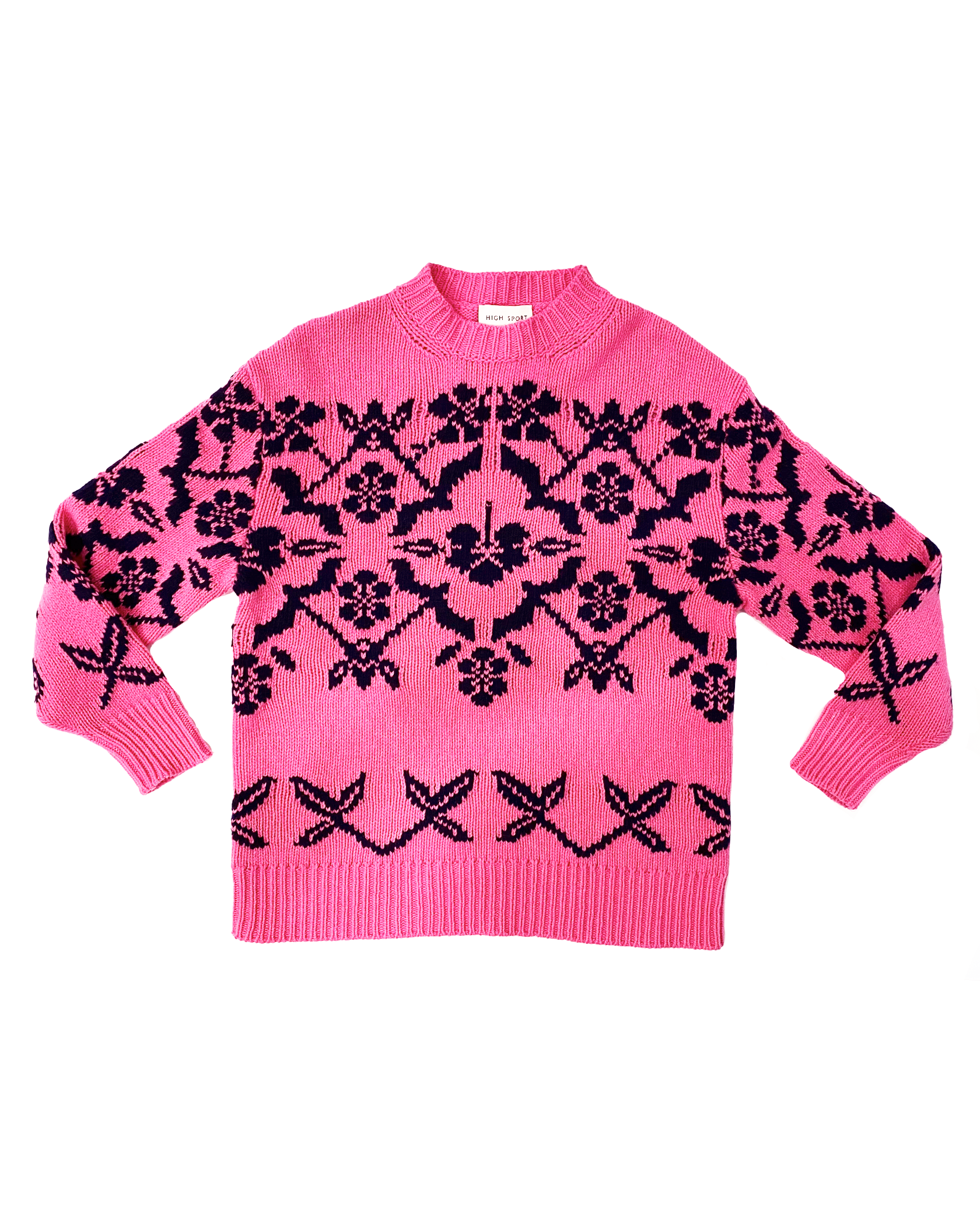HIGH SPORT | LONG SLEEVE GEORGIA FAIRISLE SWEATER