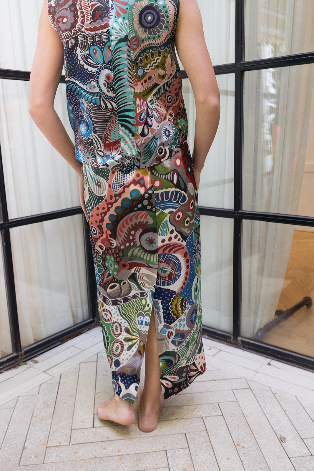 HEIRLOME | VAZQUEZ PRINT IRENE SKIRT | WOMEN'S LUXURY DESIGNER CLOTHING, JEWELRY & ACCESSORIES | CAPITOL CHARLOTTE, NC & BRENTWOOD, CA