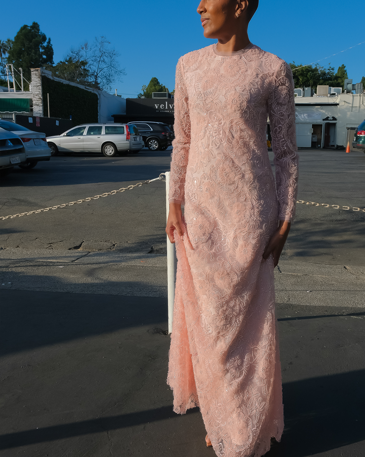 HUISHAN ZHANG | EMBROIDERED MAUREEN GOWN | WOMEN'S LUXURY DESIGNER CLOTHING, SHOES, HANDBAGS & JEWELRY | CAPITOL CHARLOTTE, NC & BRENTWOOD, CA
