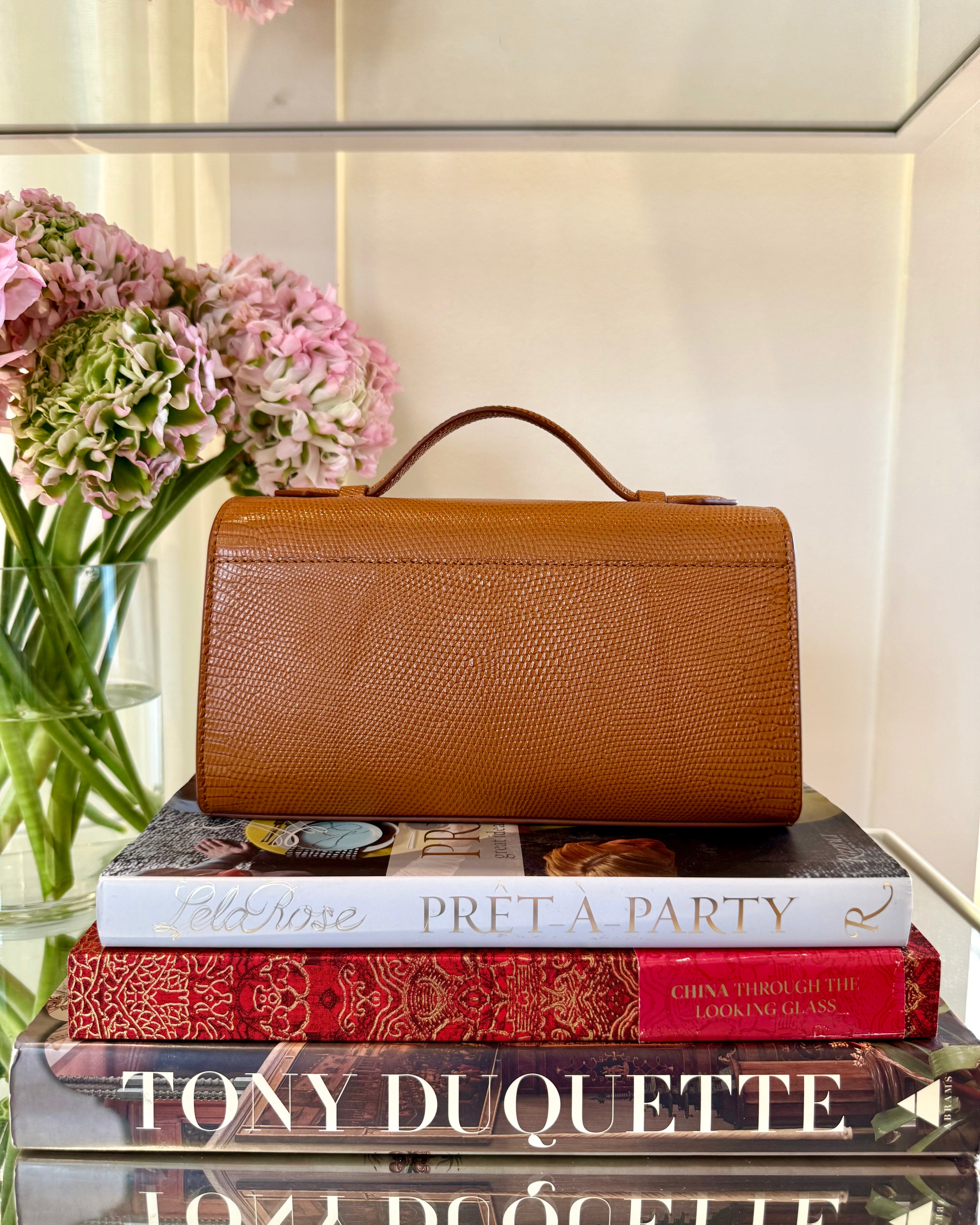 SAVETTE | SYMMETRY POCHETTE IN GENUINE LIZARD