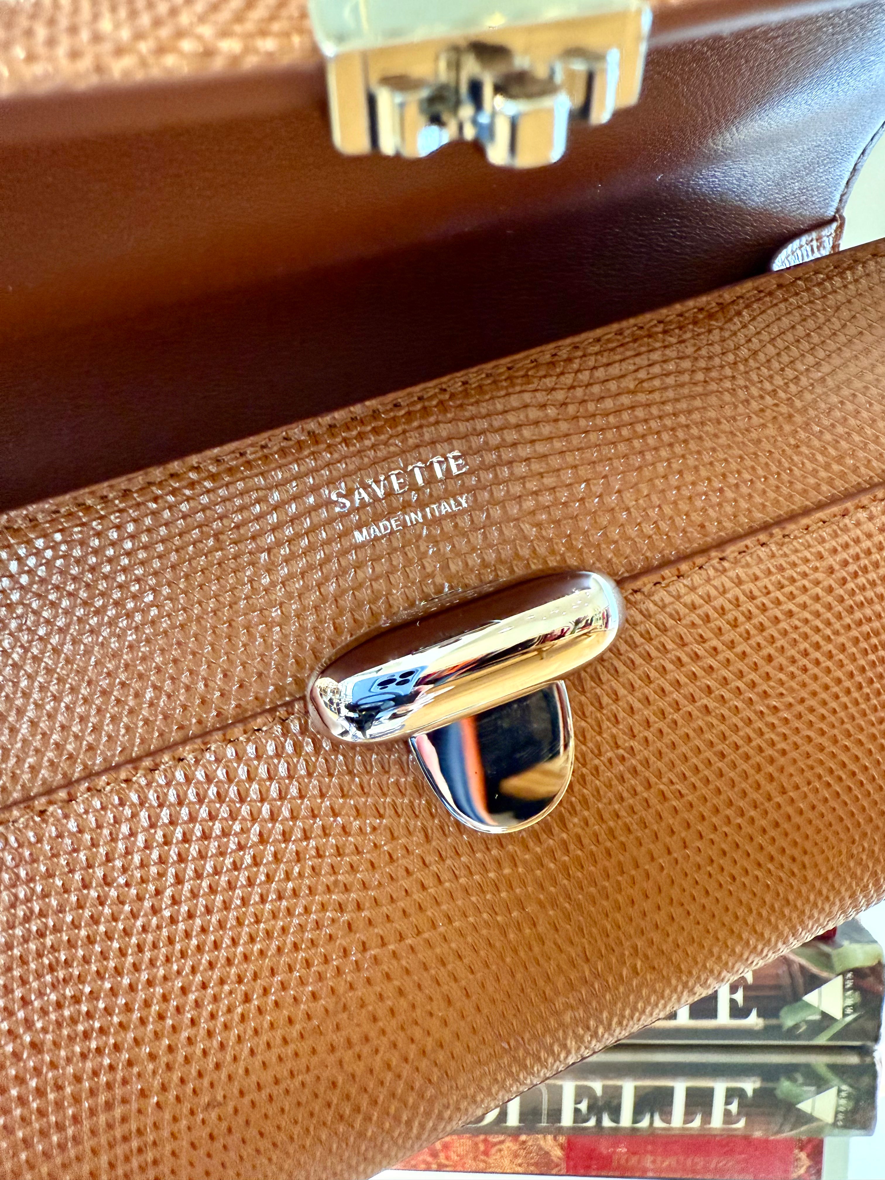 SAVETTE | SYMMETRY POCHETTE IN GENUINE LIZARD