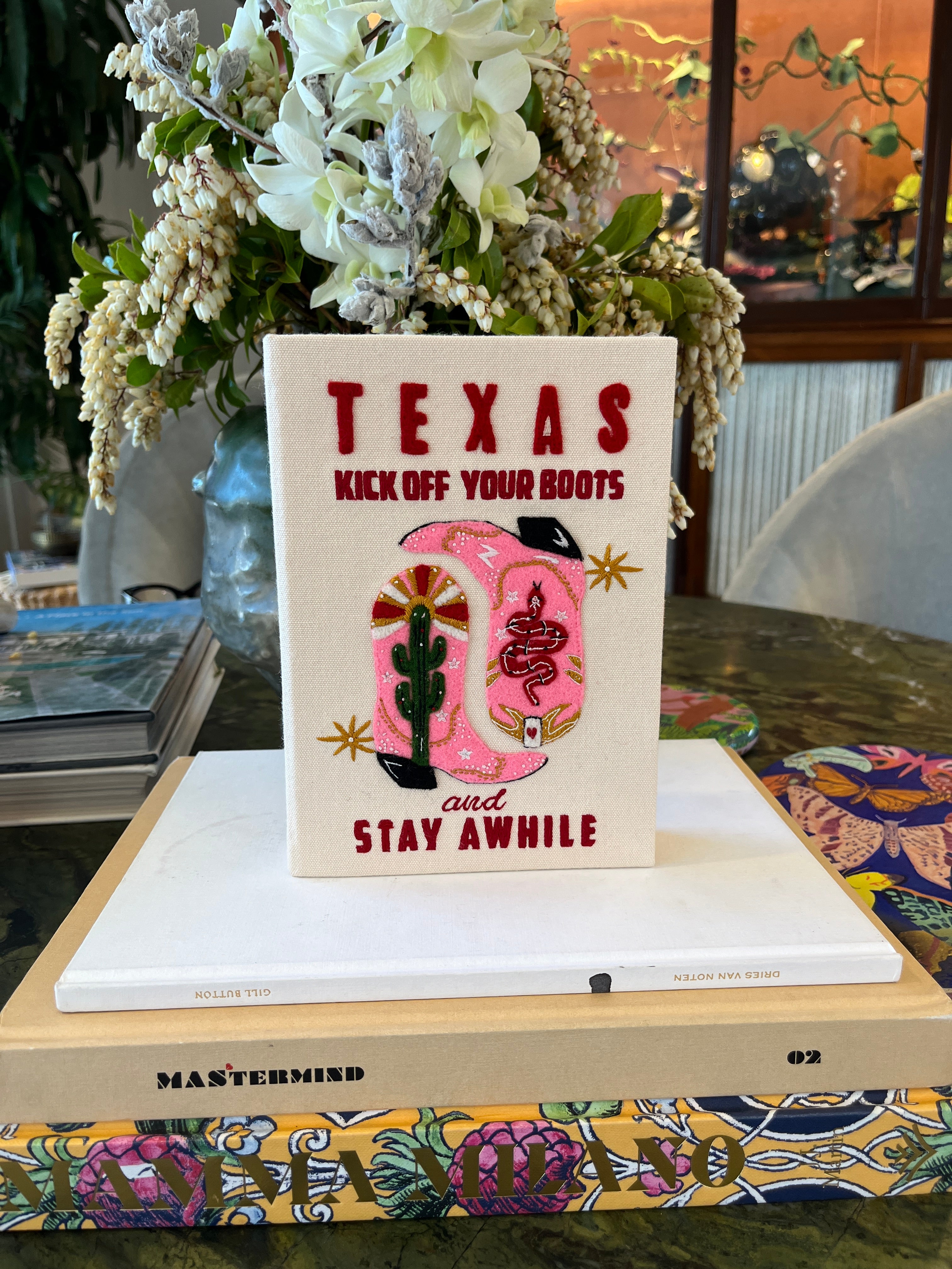OLYMPIA LE TAN | TEXAS BOOTS BOOK CLUTCH
