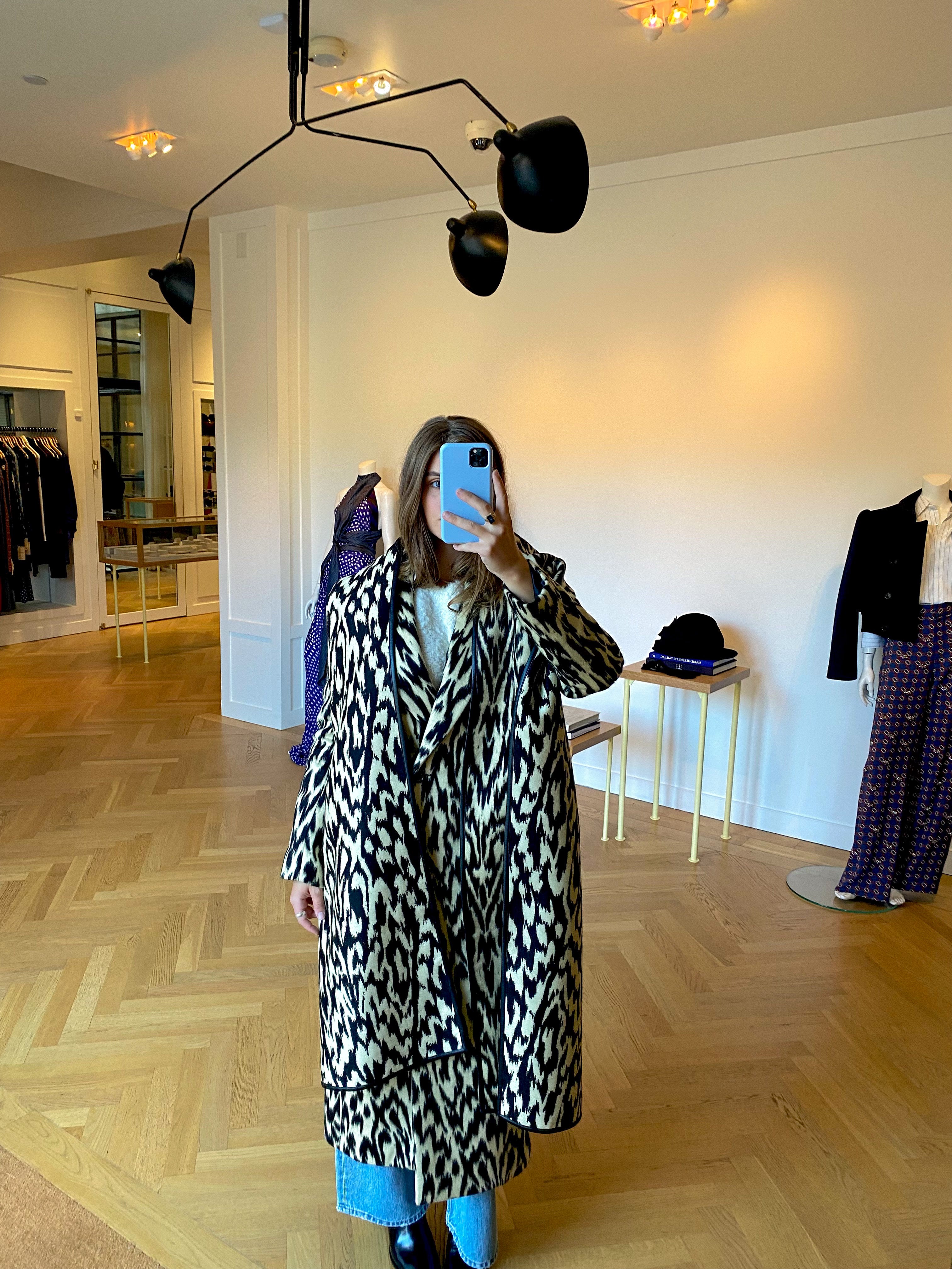 BRANDON MAXWELL | DEMI DOUBLE BREASTED COAT WITH SCARF