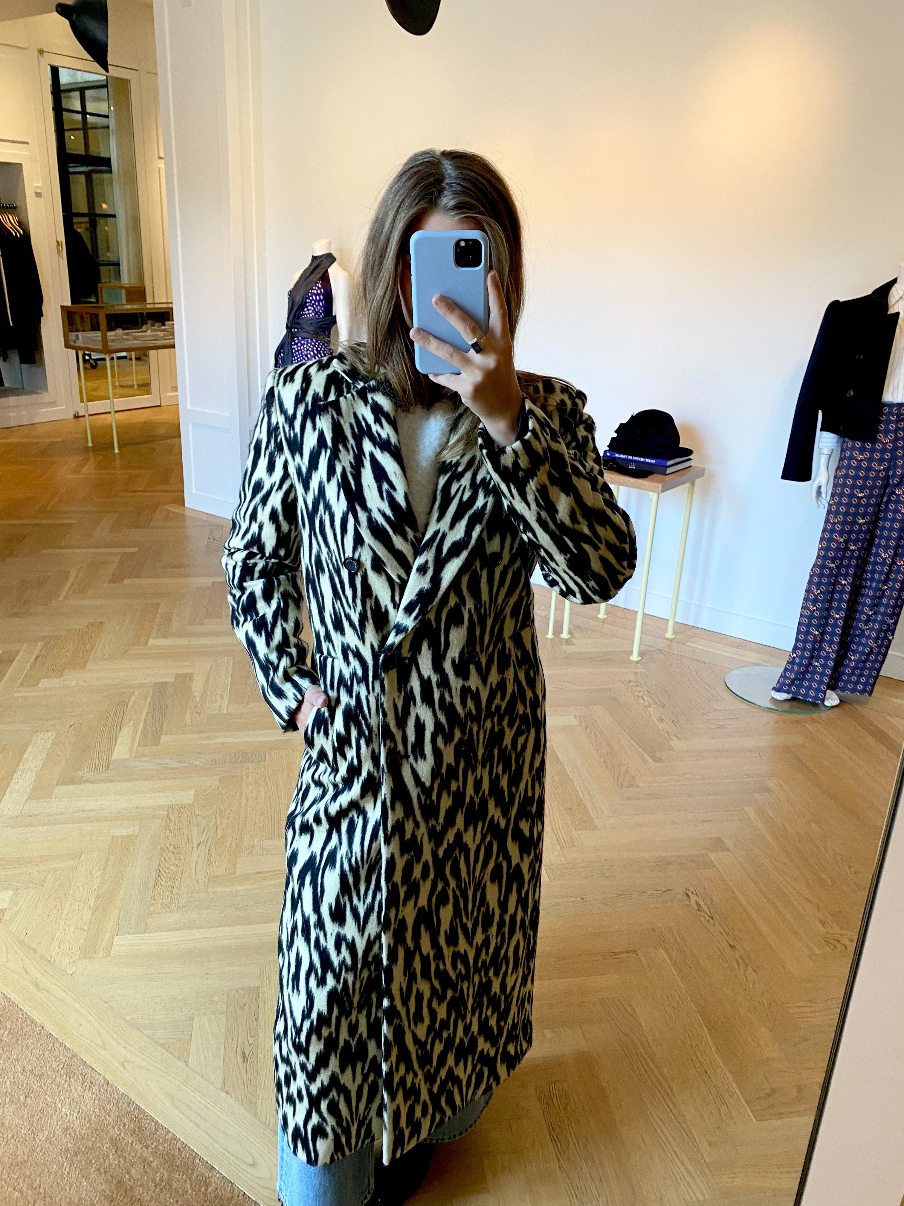 BRANDON MAXWELL | DEMI DOUBLE BREASTED COAT WITH SCARF