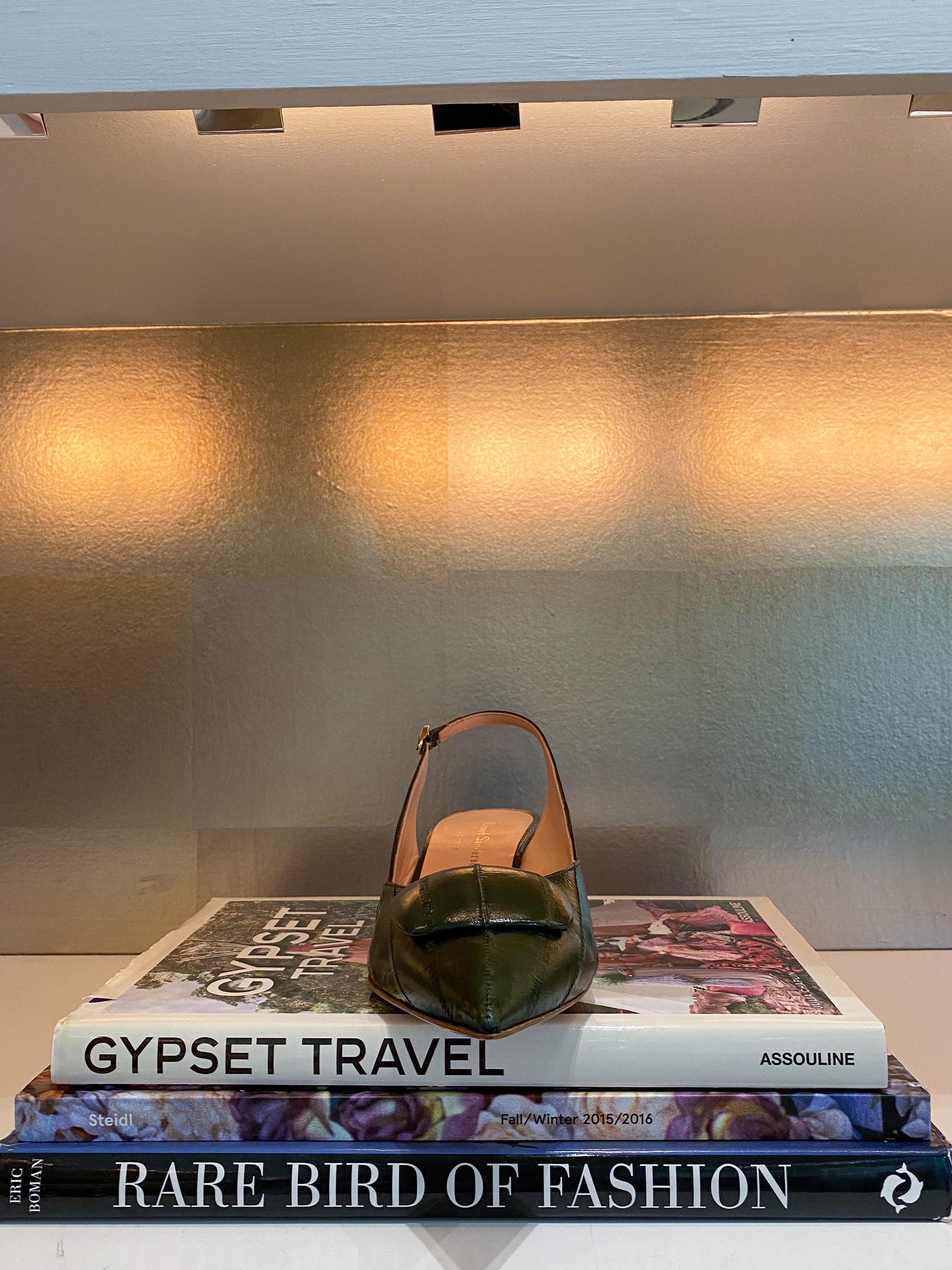 RUPERT SANDERSON | MISTY EEL PEBBLE SLINGBACK