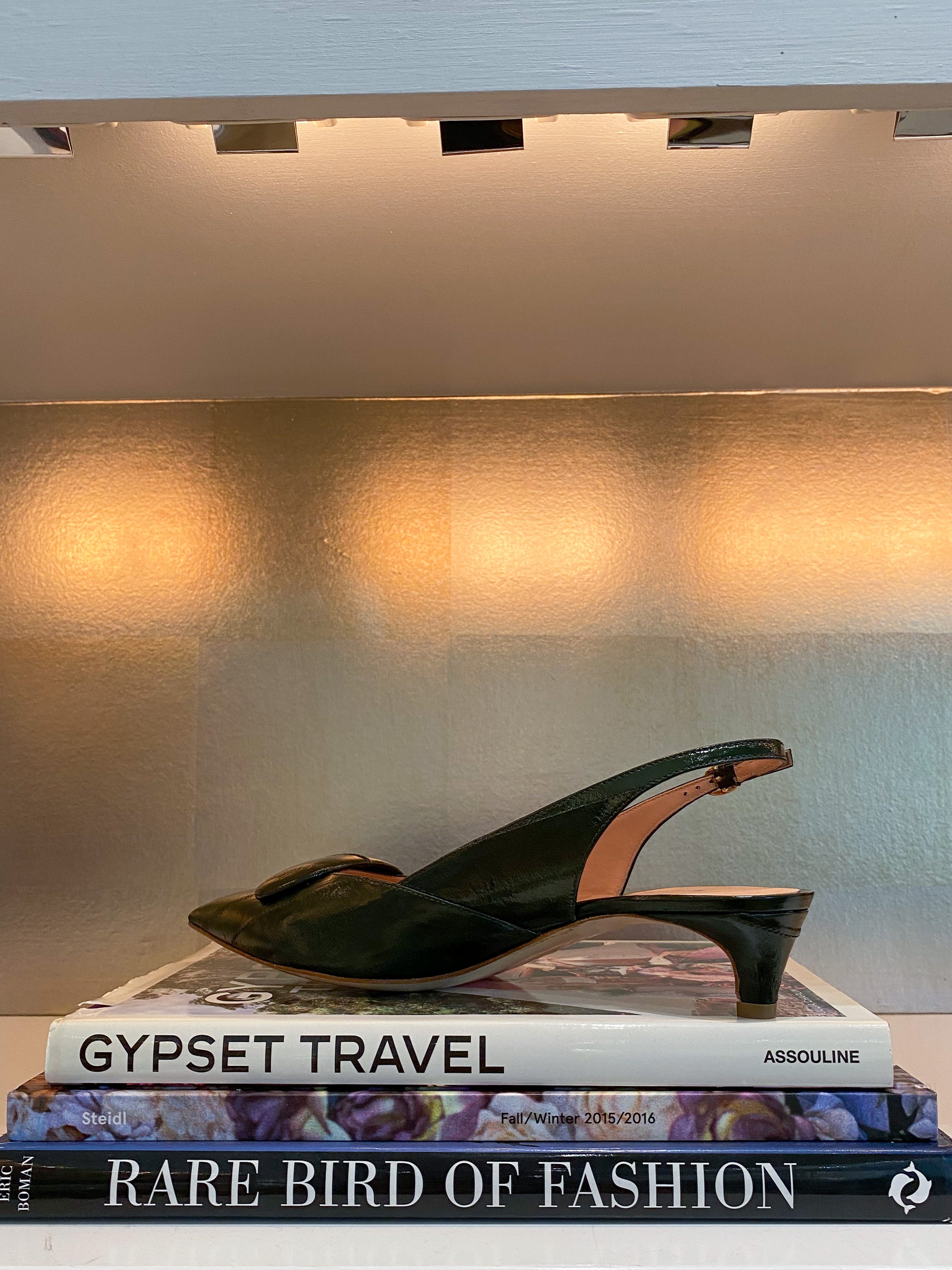 RUPERT SANDERSON | MISTY EEL PEBBLE SLINGBACK