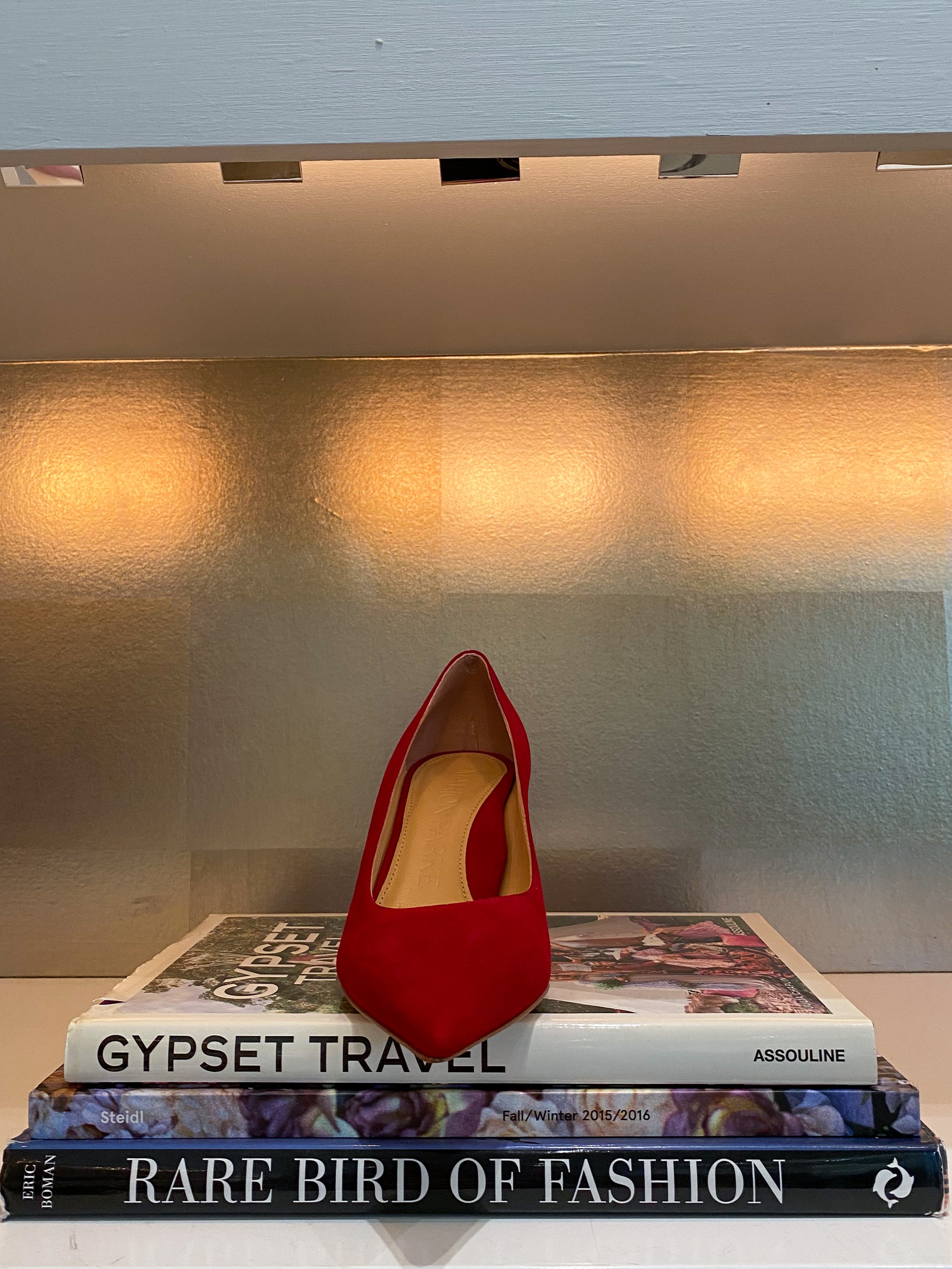 MARION PARKE | CLASSIC RED SUEDE PUMP
