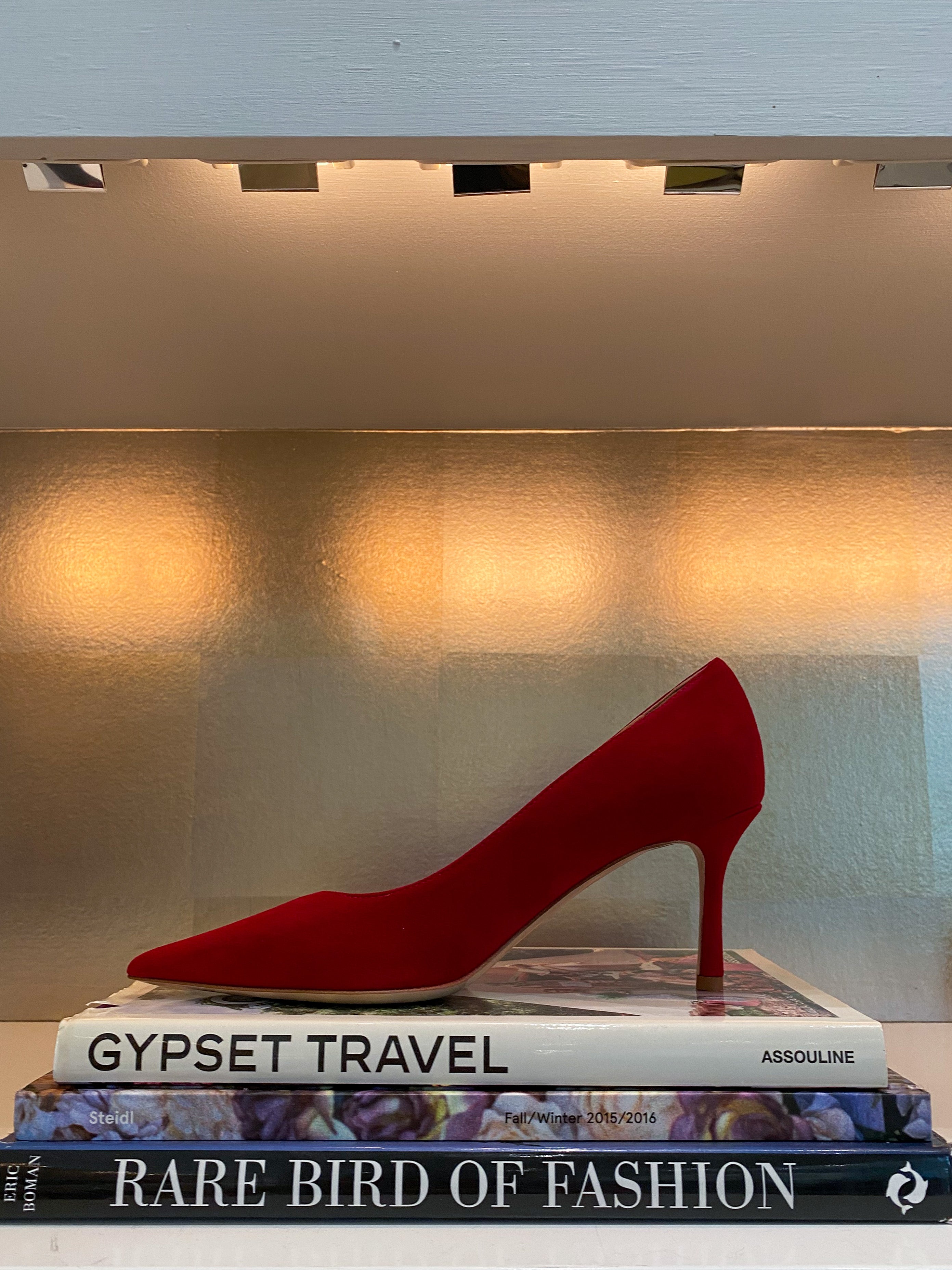 MARION PARKE | CLASSIC RED SUEDE PUMP