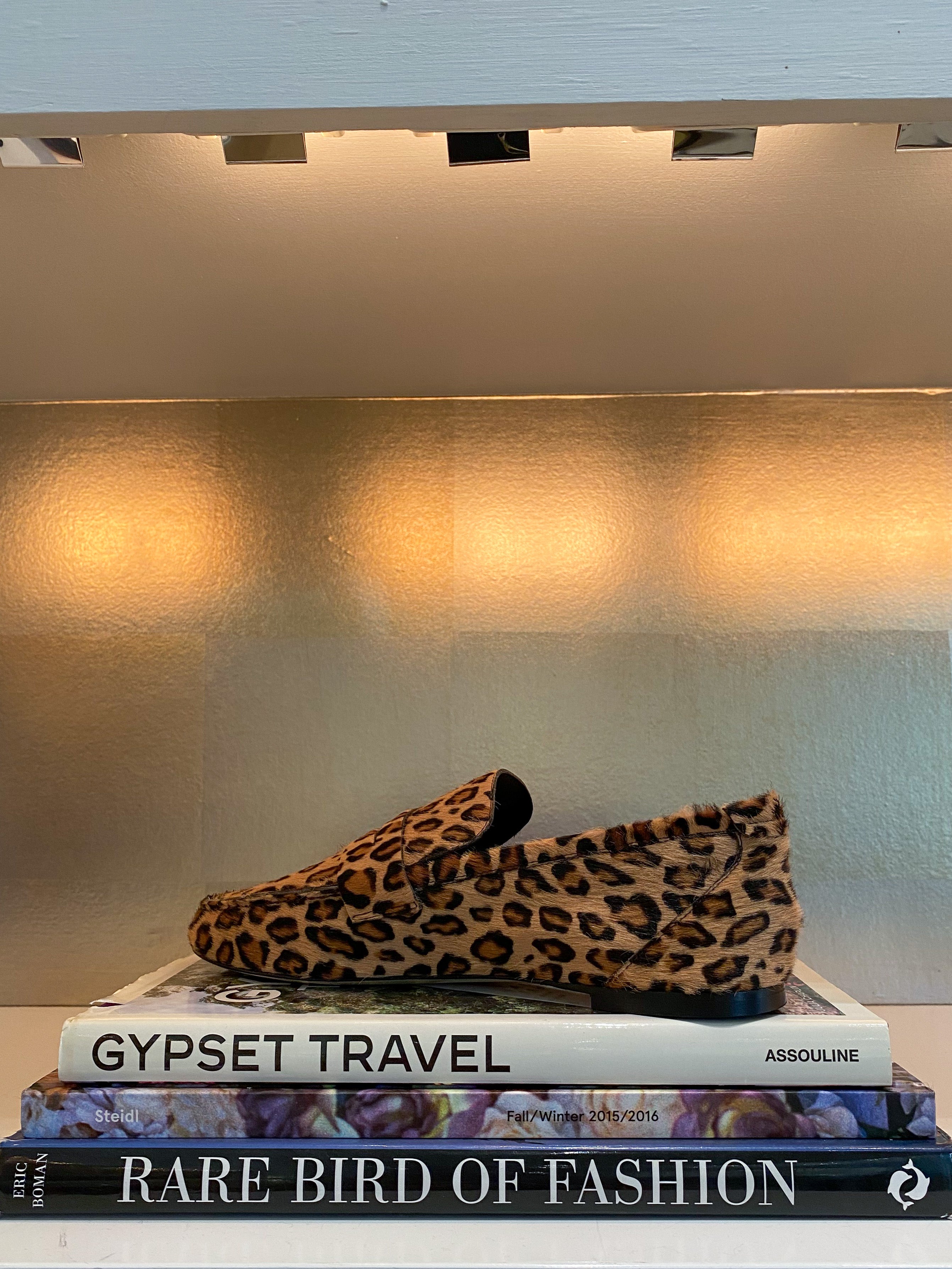 JAMIE HALLER | PONYHAIR LEOPARD PENNY LOAFER