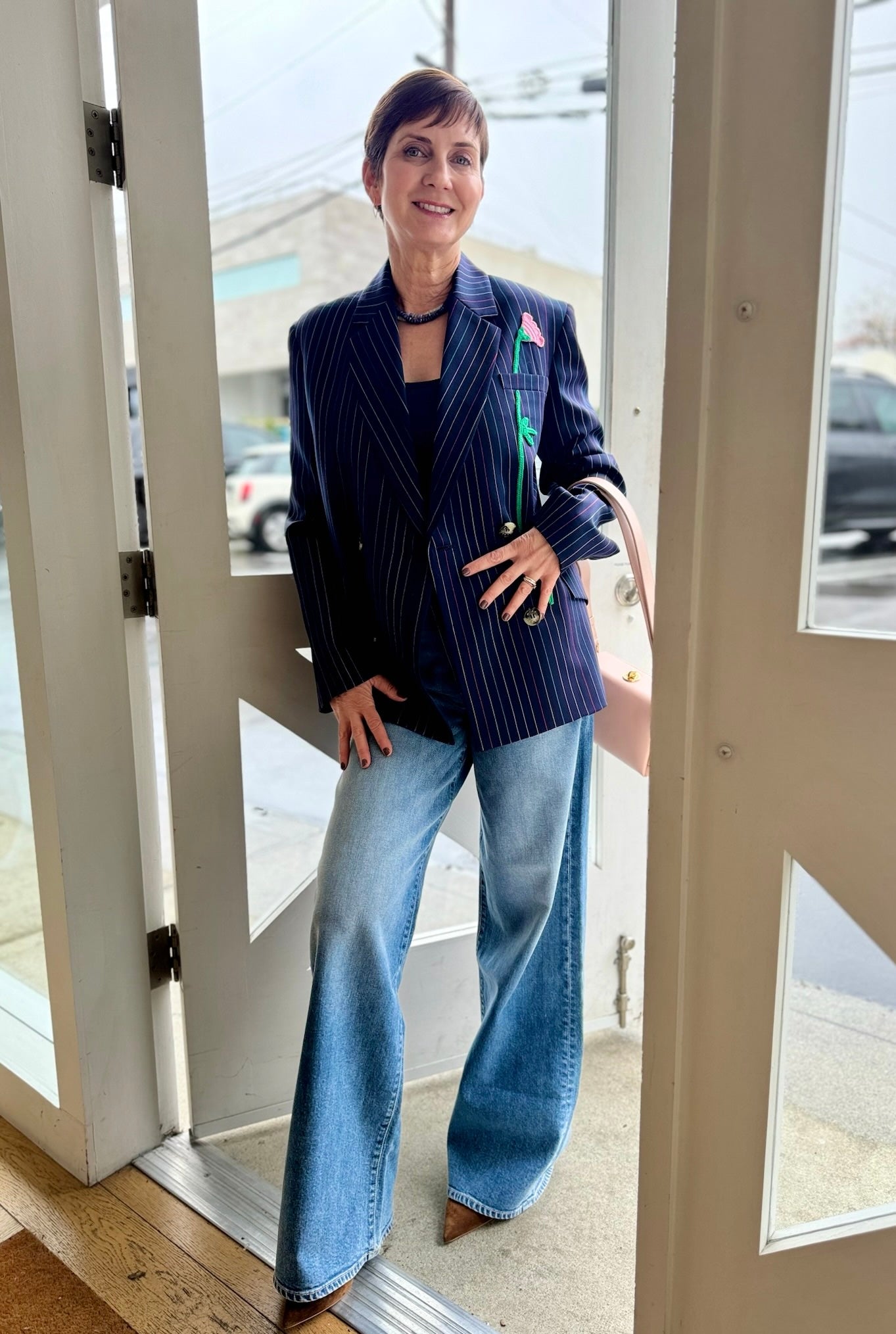 MIRA MIKATI | STRIPED CHICORY BLAZER