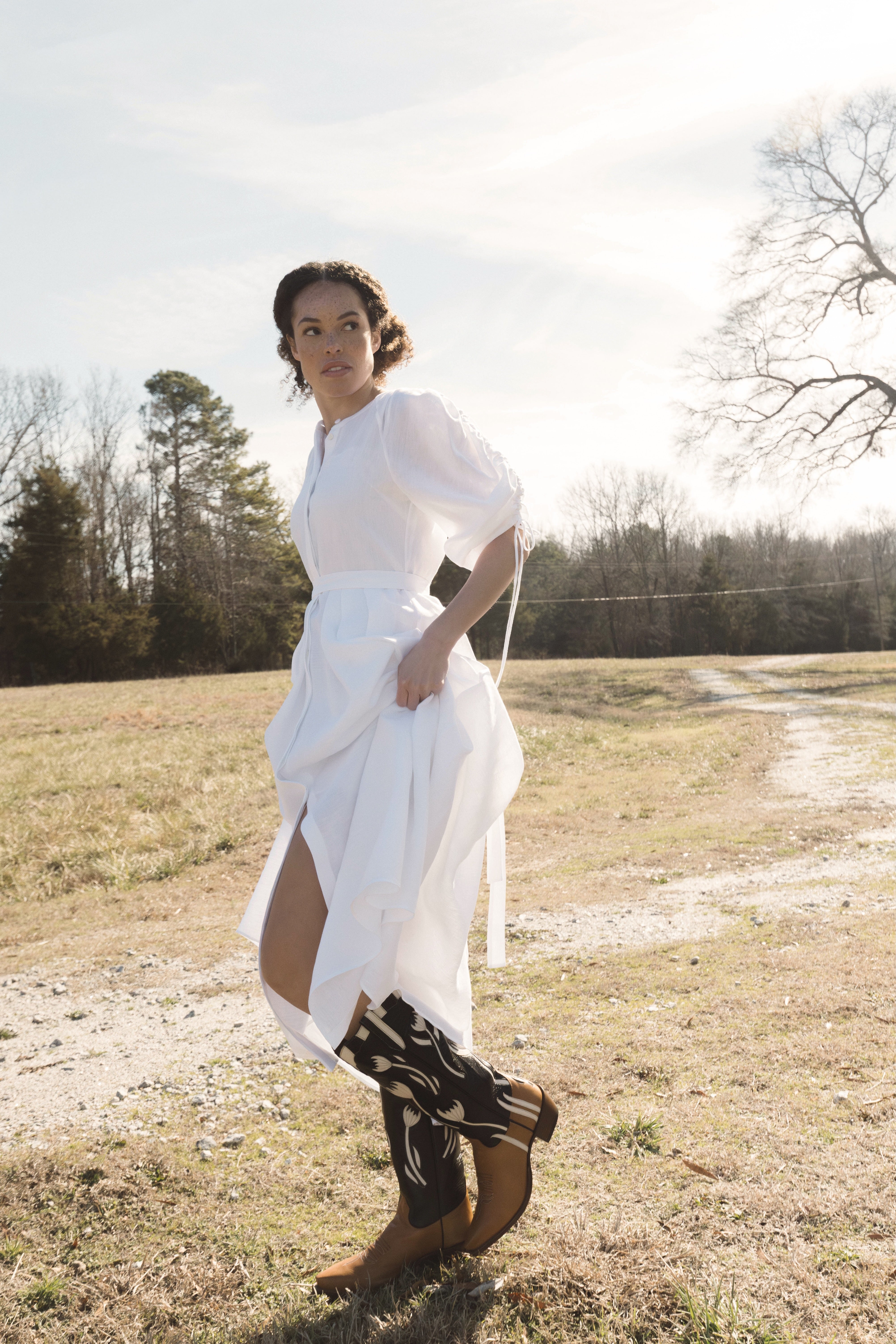 GABRIELA HEARST | LINEN LINNEA DRESS