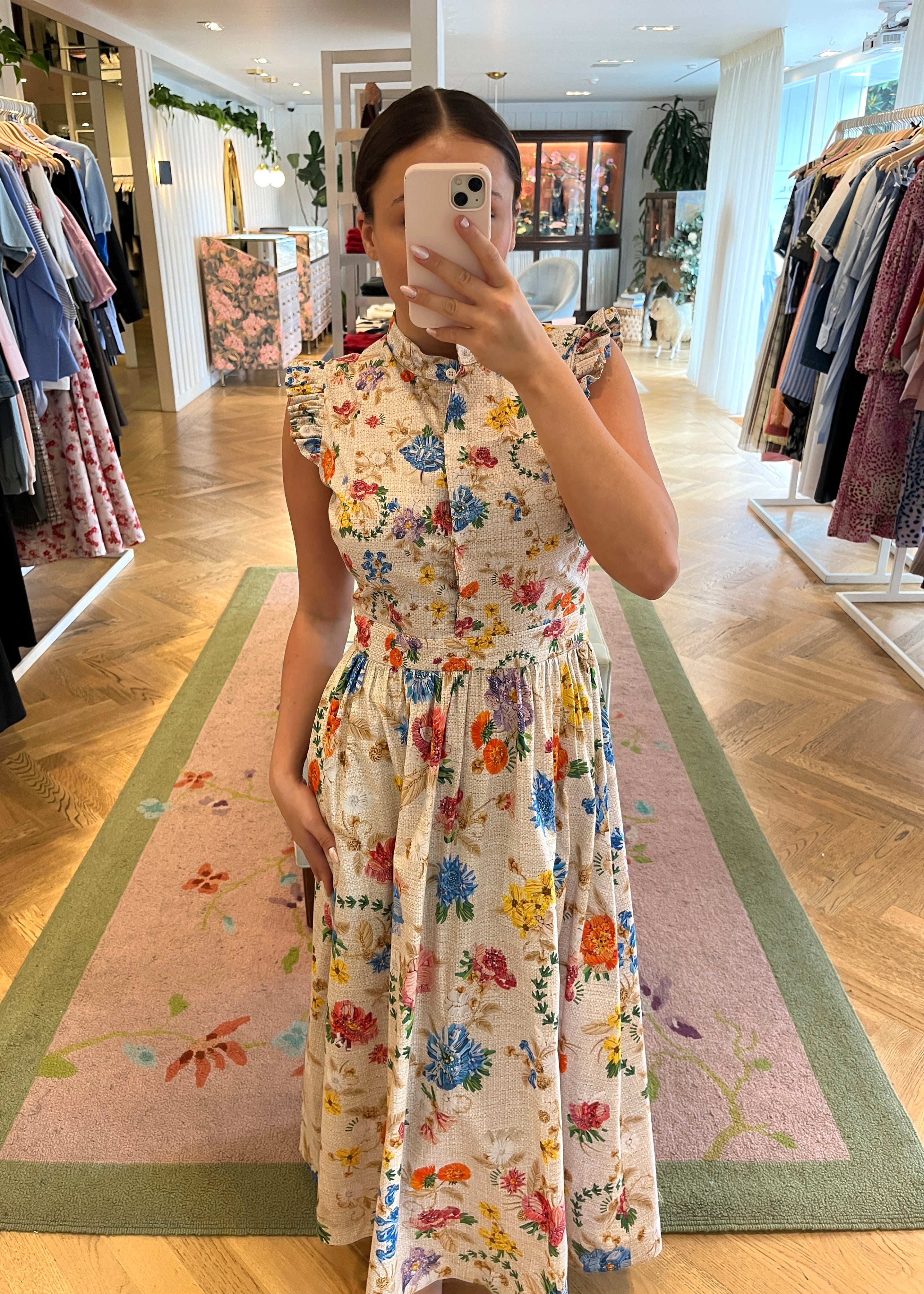 MARY KATRANTZOU | SLEEVELESS PRINTED SEZANNE MIDI DRESS
