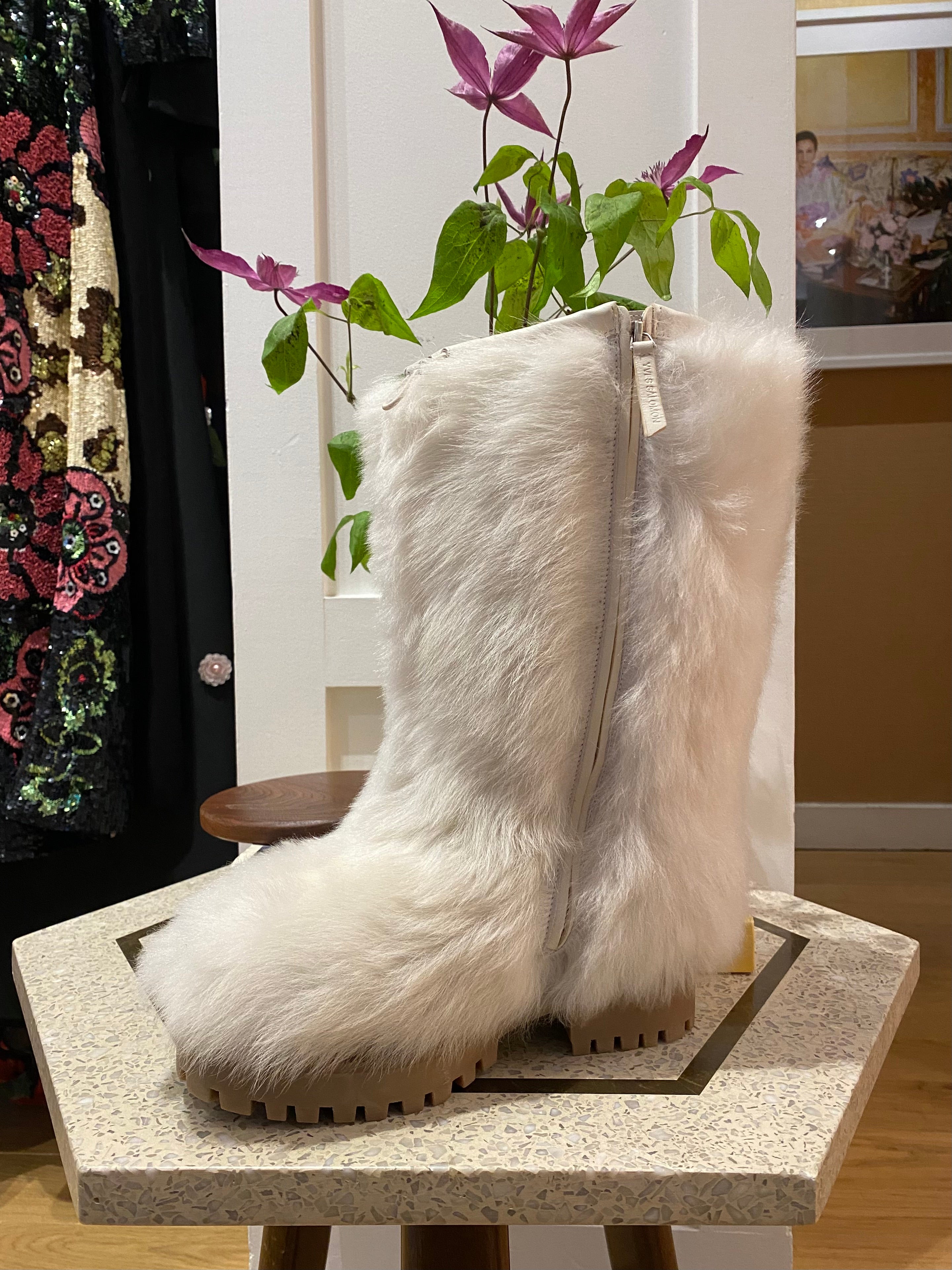 YVES SALOMON | TALL SHEARLING BOOT