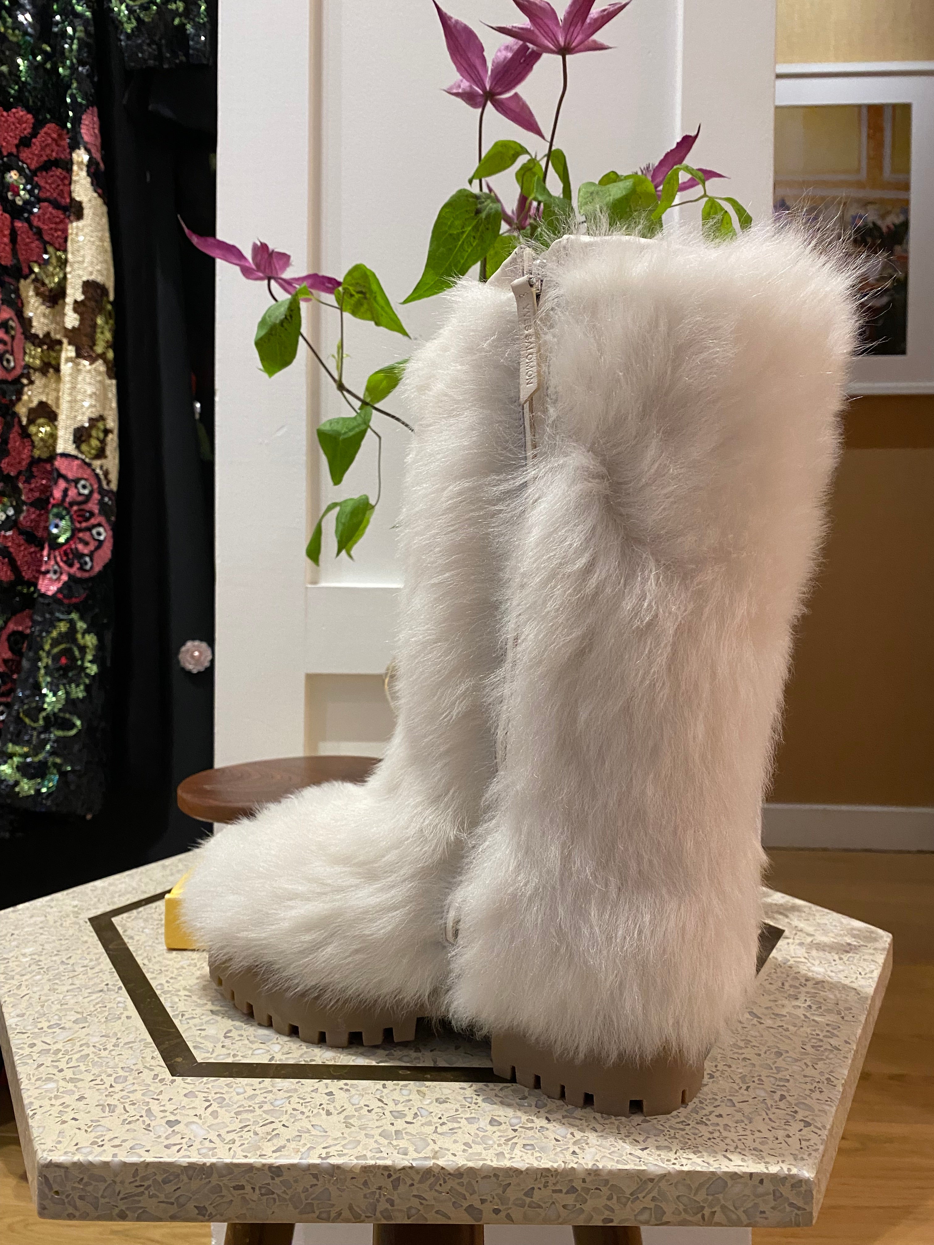 YVES SALOMON | TALL SHEARLING BOOT