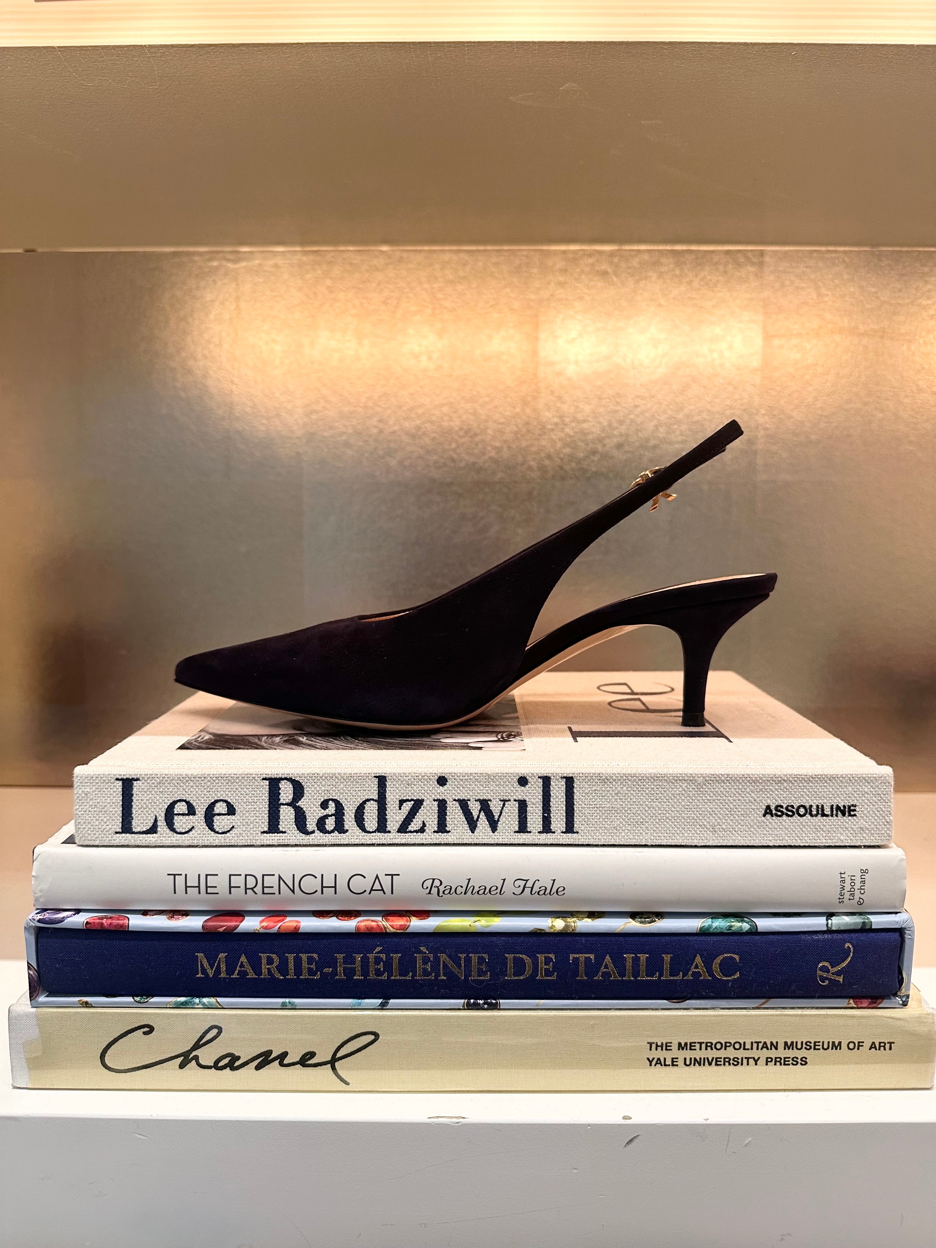 GIANVITO ROSSI | SUEDE ROBBIE SLING BACK HEEL