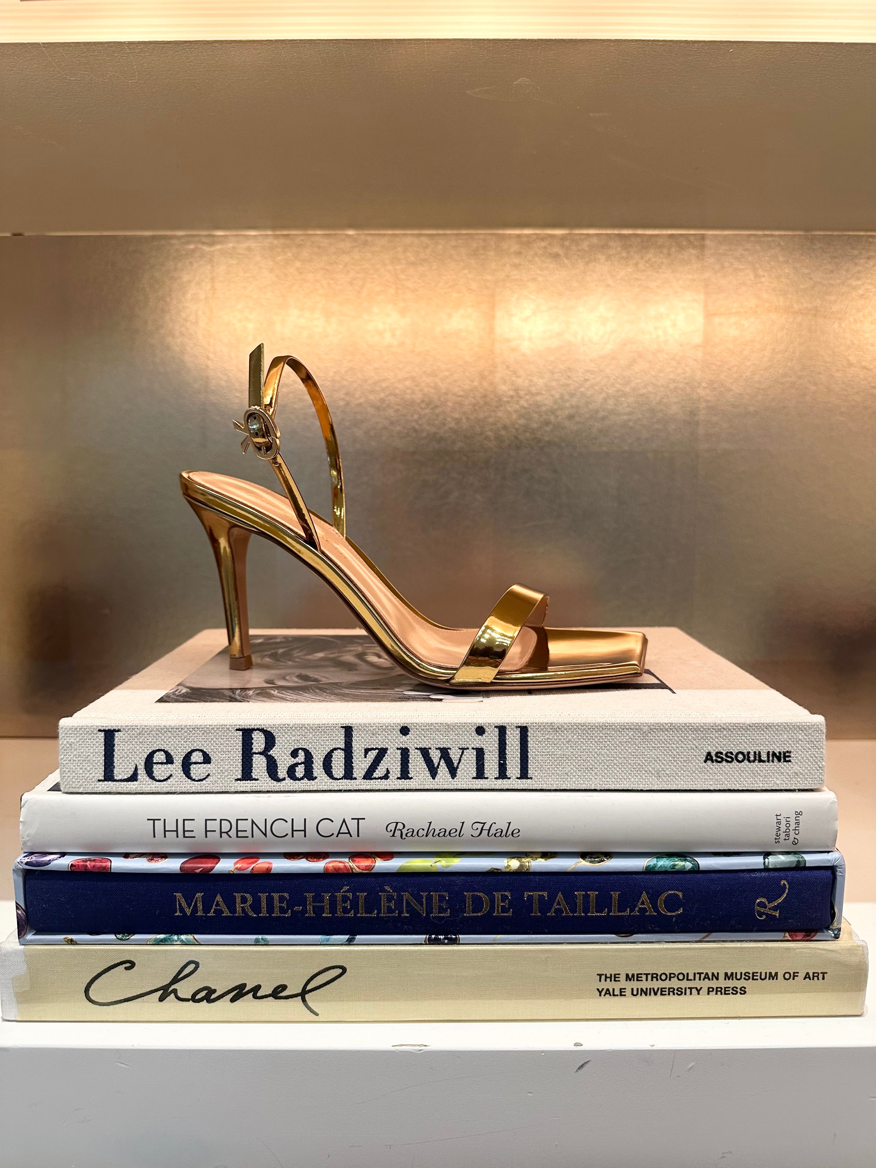 GIANVITO ROSSI | METALLIC RIBBON HEEL