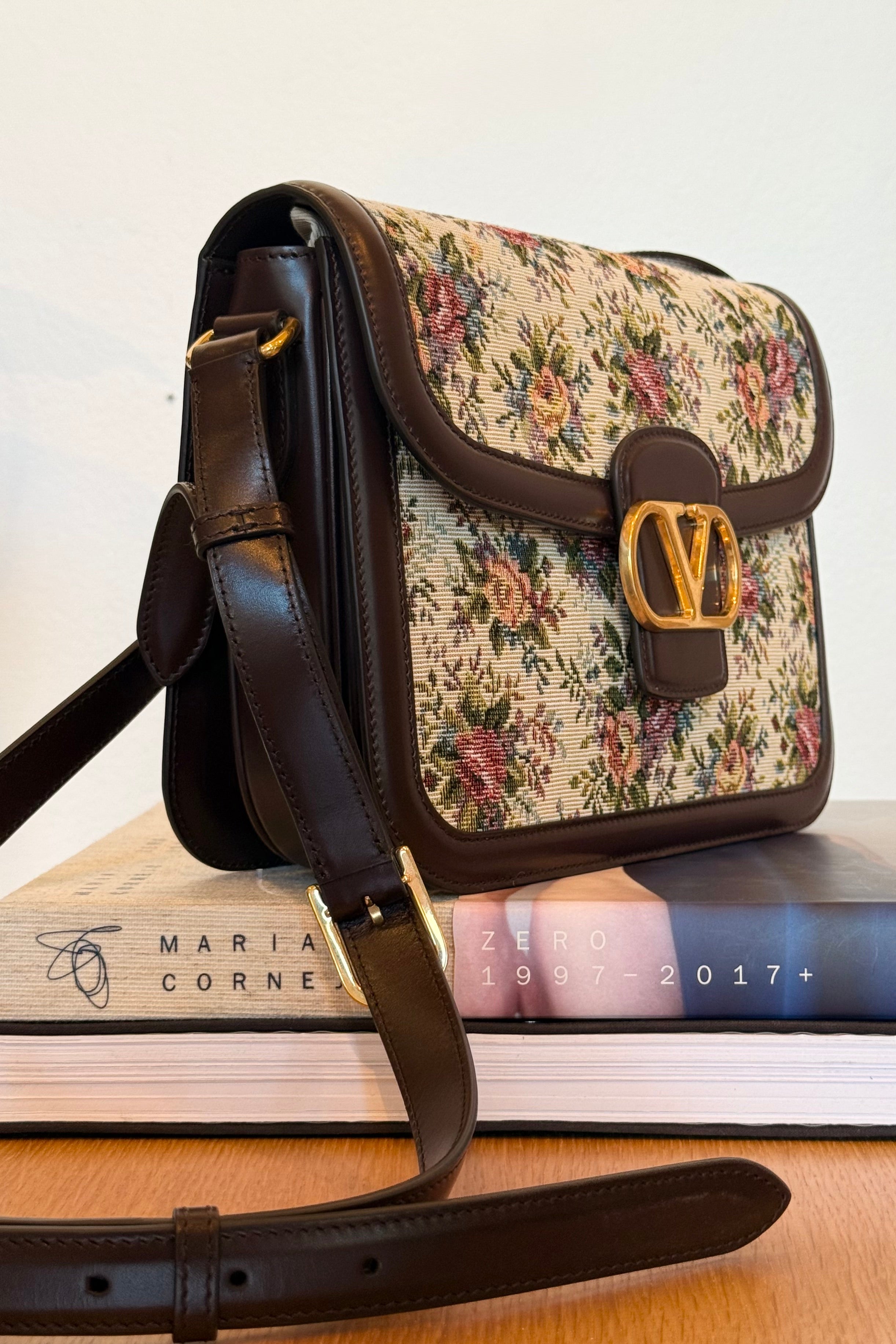 VALENTINO | 9 TO 5 JACQUARD SHOULDER BAG