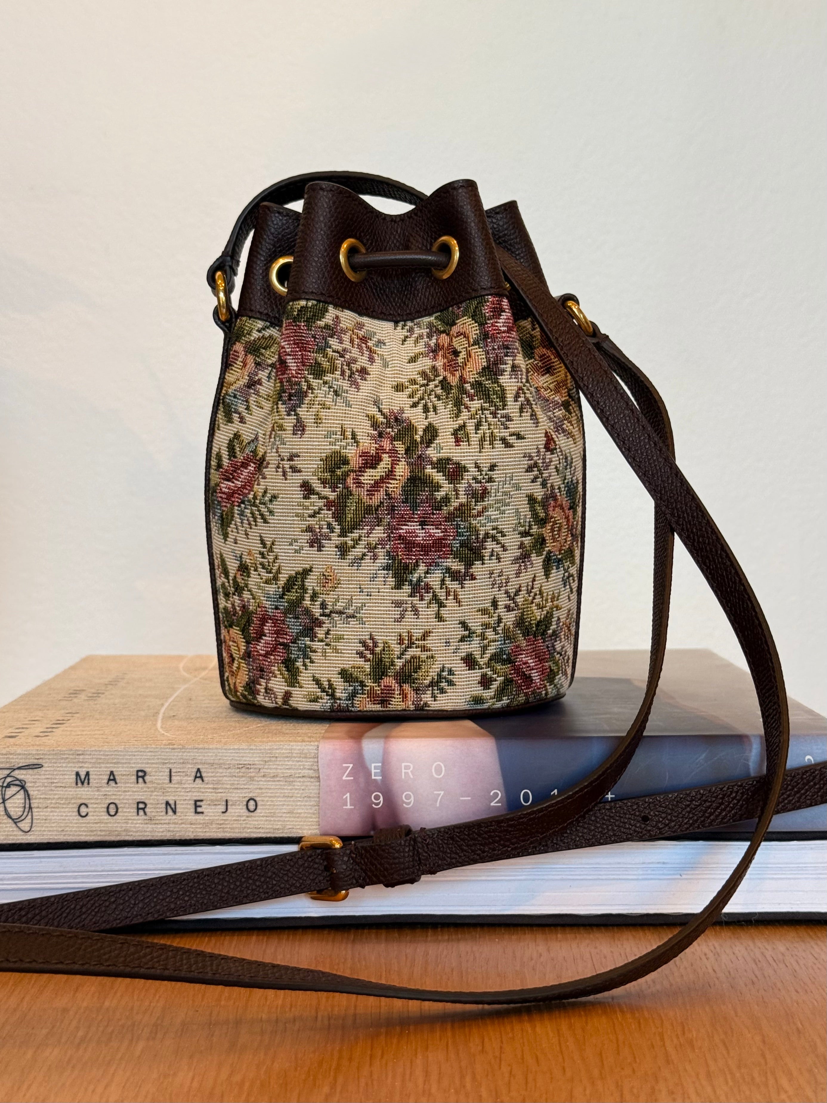VALENTINO | FLORAL MINI DRAWSTRING BAG