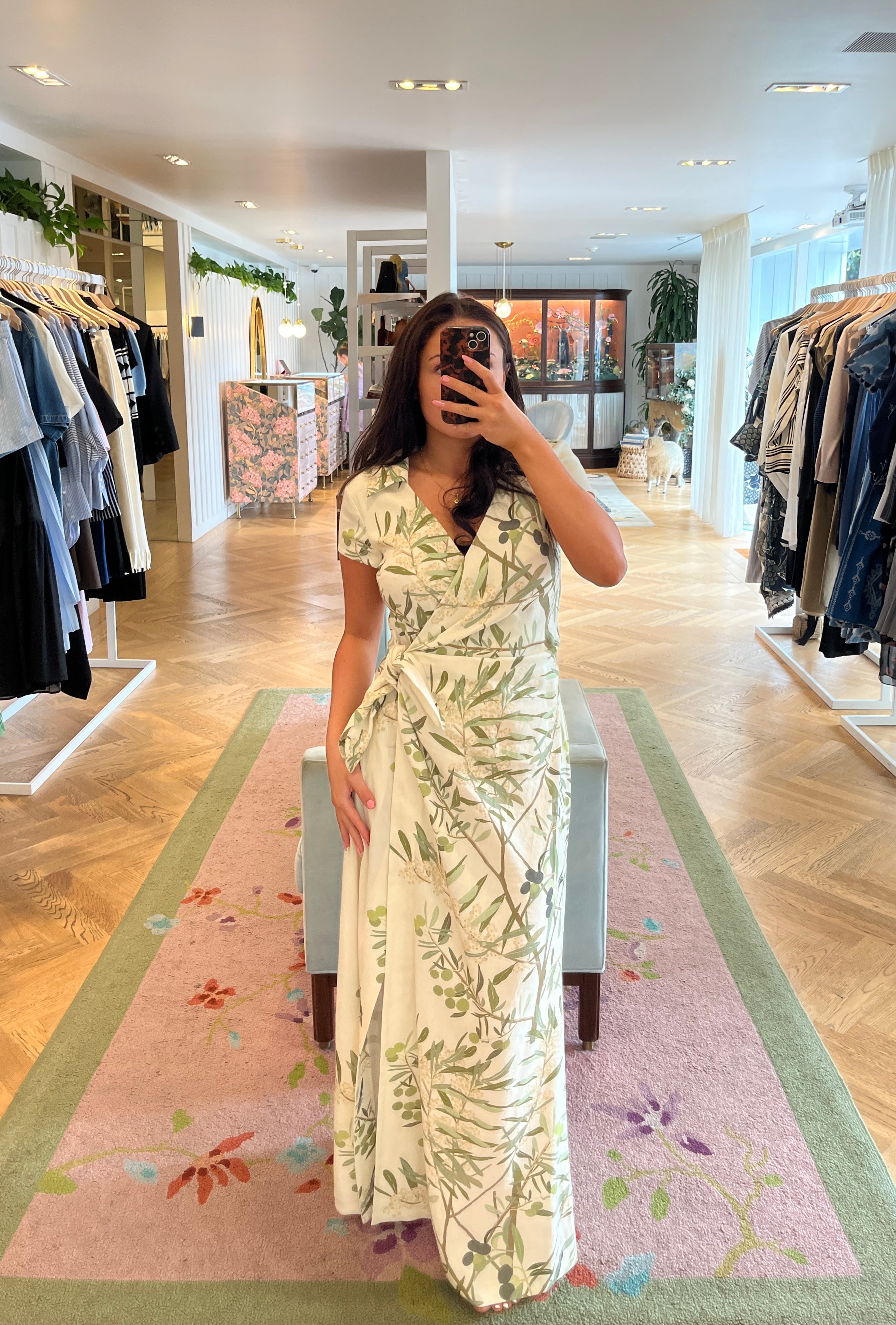 BERNADETTE | MARA PRINTED WRAP DRESS